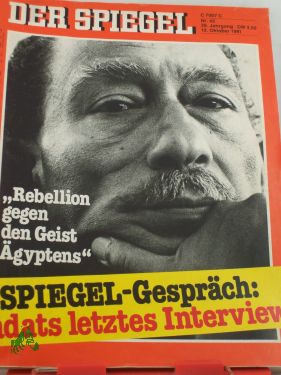 Artikelbild 1 des Artikels “DER SPIEGEL 42/1981, Spiegel-Gespräch: Sadats letztes Interview “