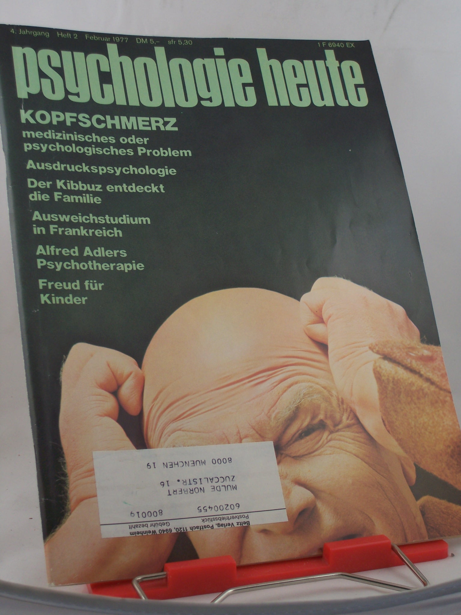 Artikelbild 1 des Artikels “2/1977, Kopfschmerz “