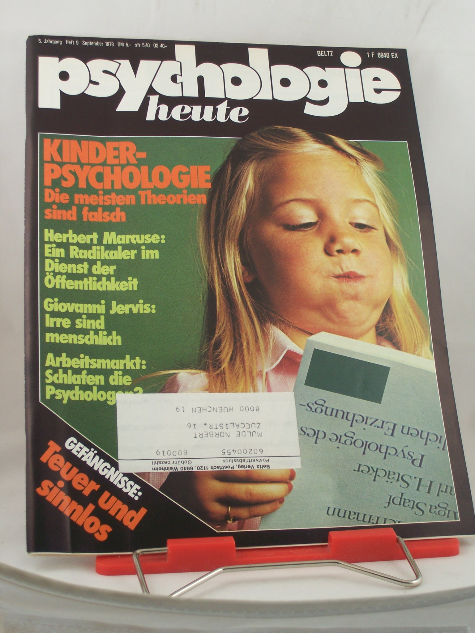 Artikelbild 1 des Artikels “9/1978, Kinderpsychologie “