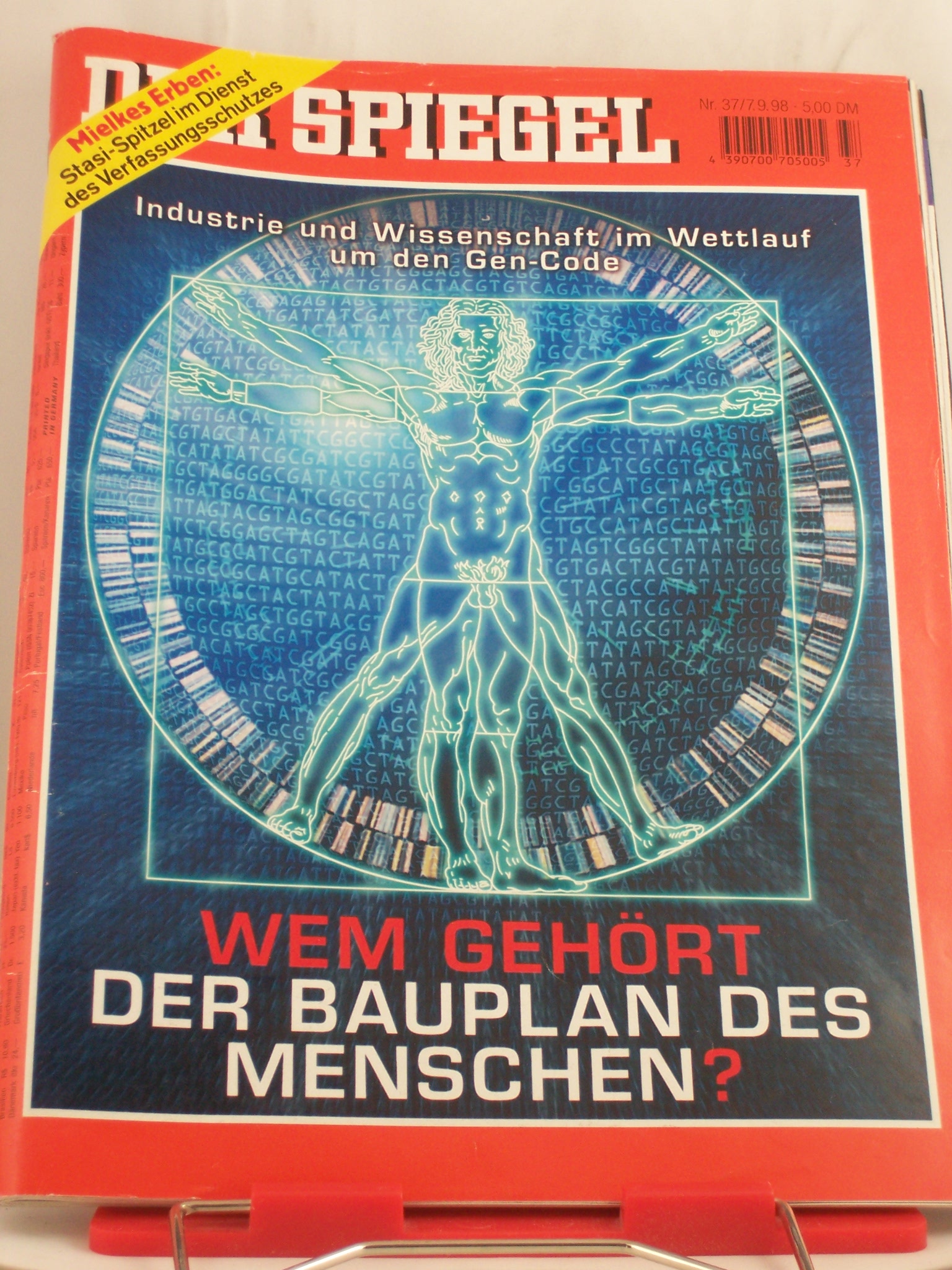 Artikelbild 1 des Artikels “37/1998, Wem gehört der Bauplan des Menschen “