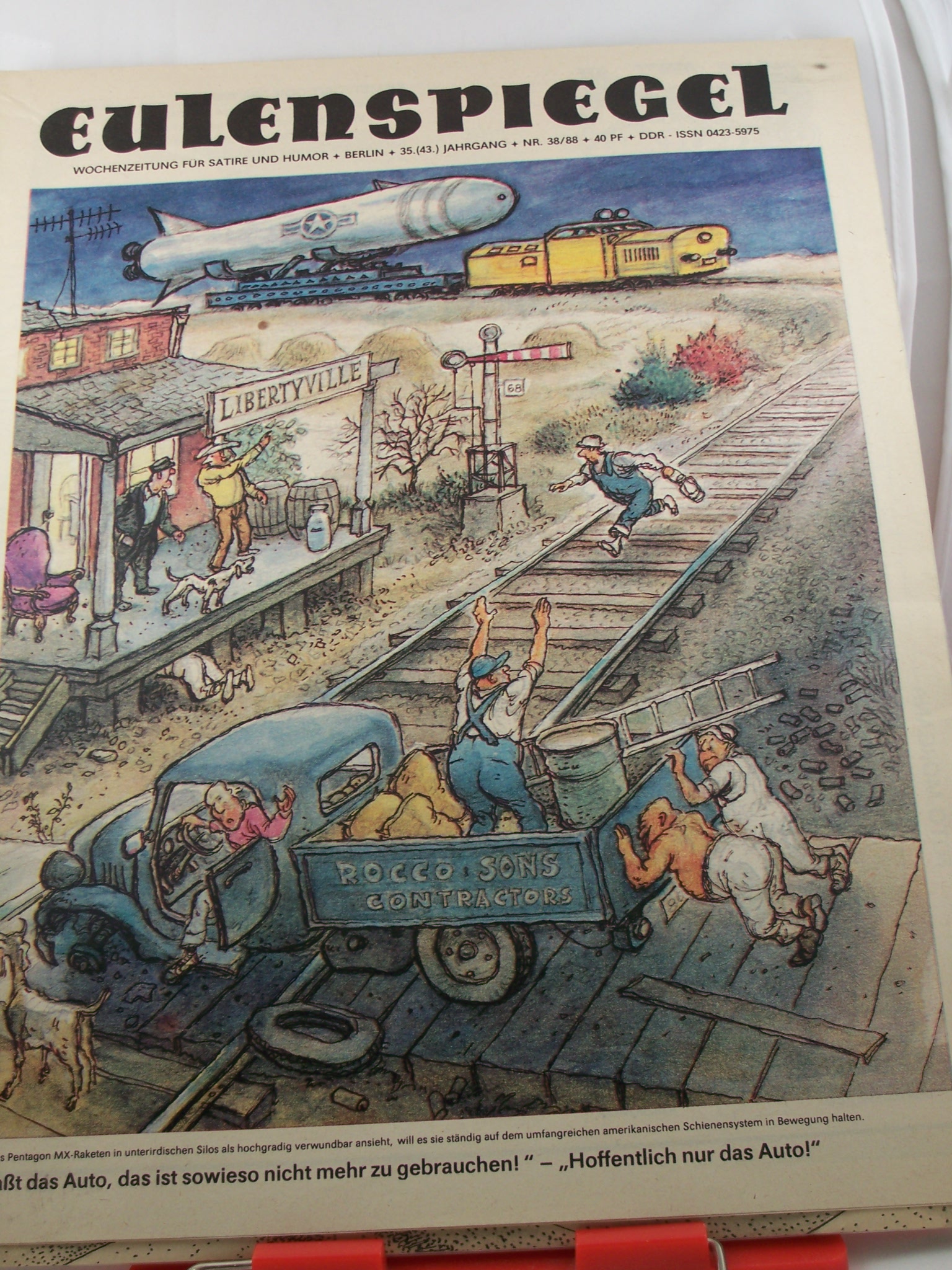 Artikelbild 1 des Artikels “38/88, Umschlaggestaltung von Oliver Harrington, Peter Dittrich “