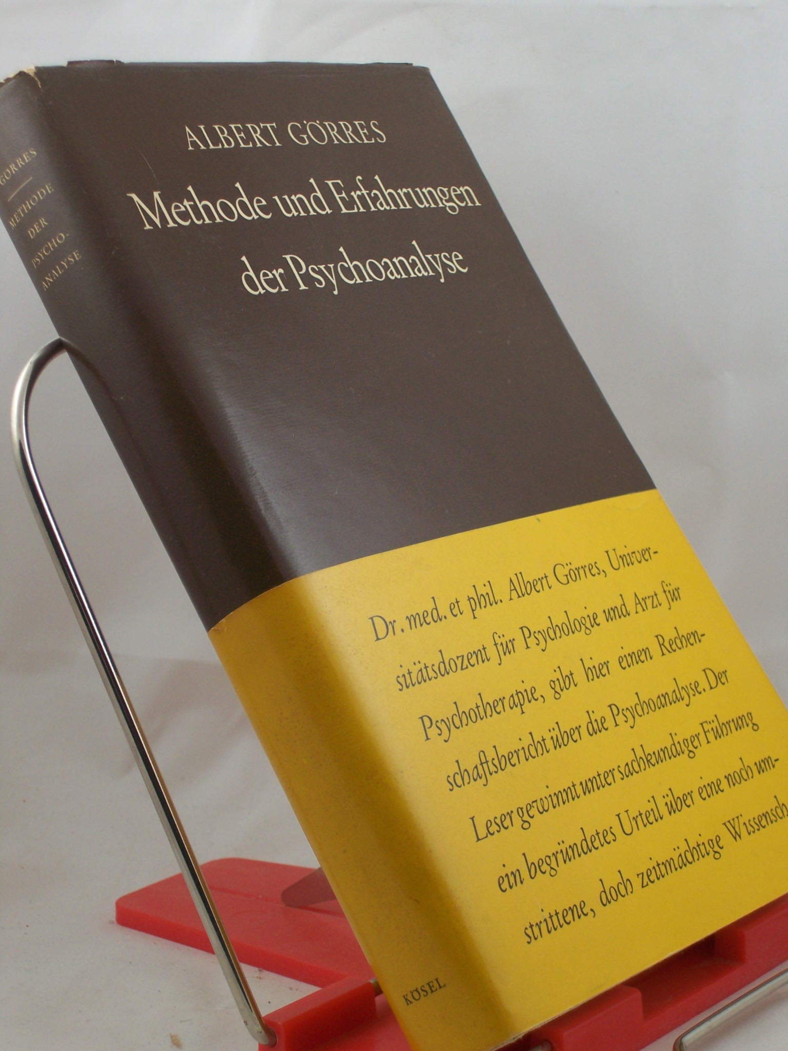 Artikelbild 1 des Artikels “Methode und Erfahrungen der Psychoanalyse / Albert Görres “