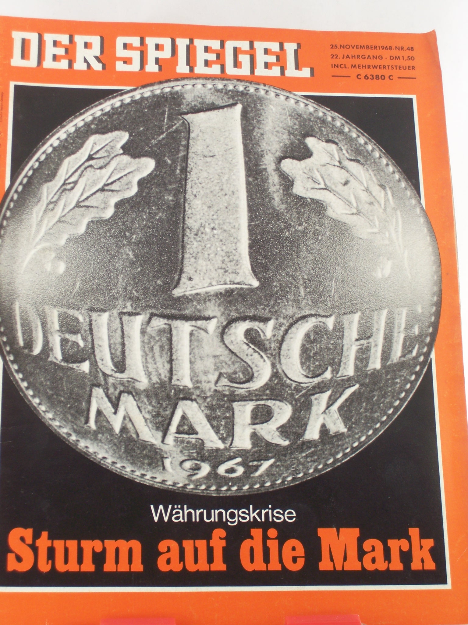 Artikelbild 1 des Artikels “48/1968, Währungskrise, Sturm auf die Mark “