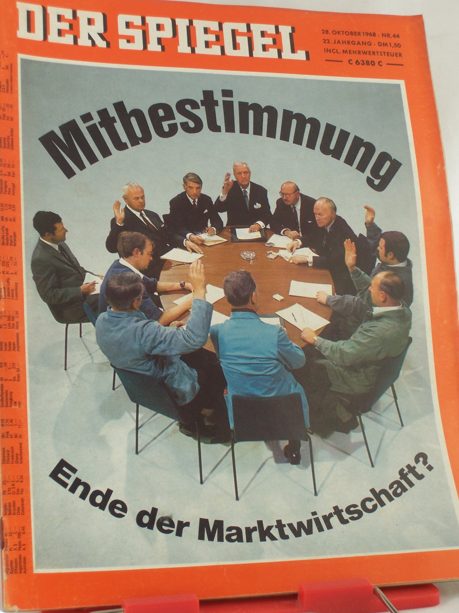 Artikelbild 1 des Artikels “44/1968, Mitbestimmung, Ende der Marktwirtschaft “