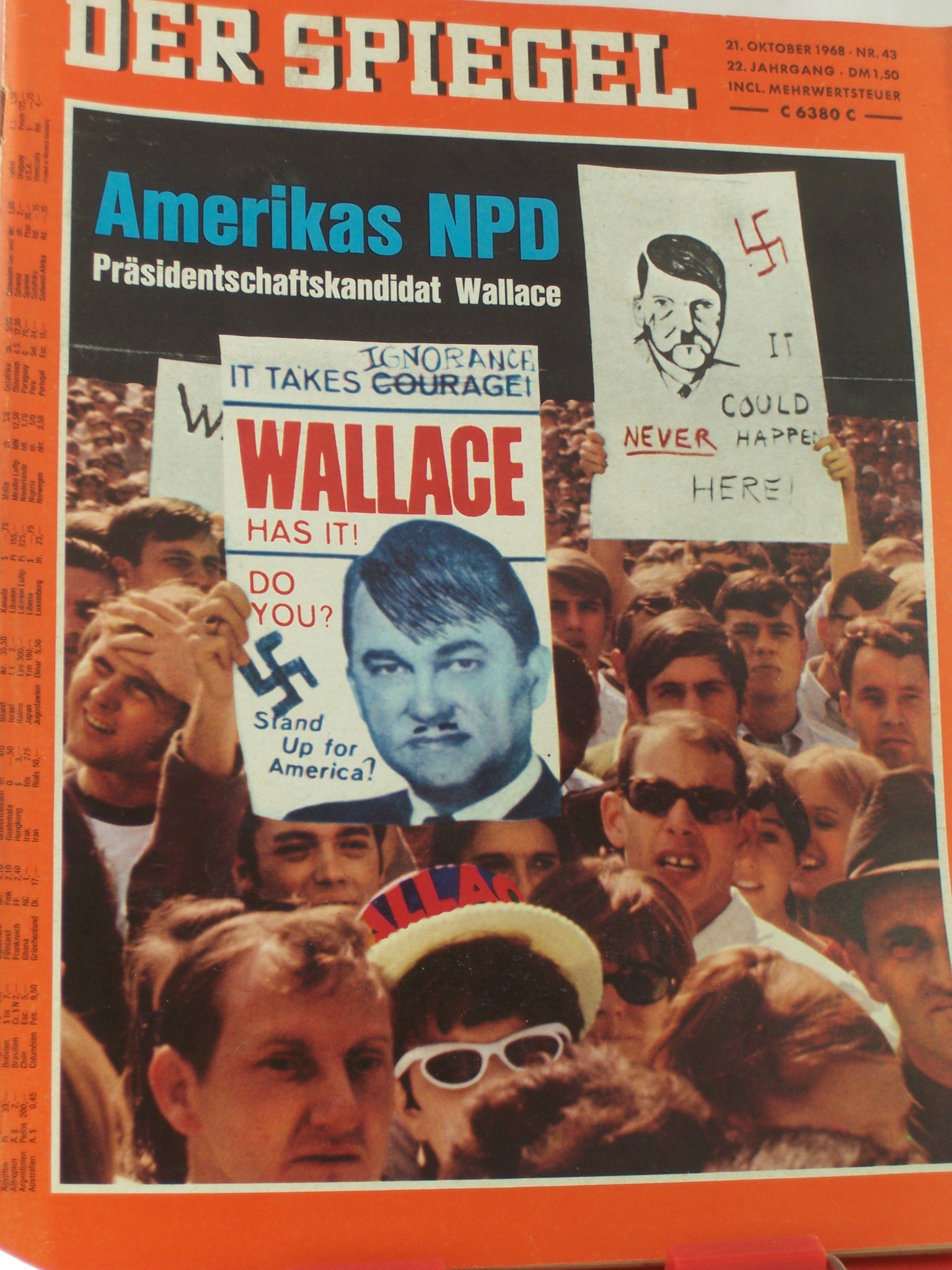 Artikelbild 1 des Artikels “43/1968, Amerikas NPD, Präsidentschaftskandidat Wallace “