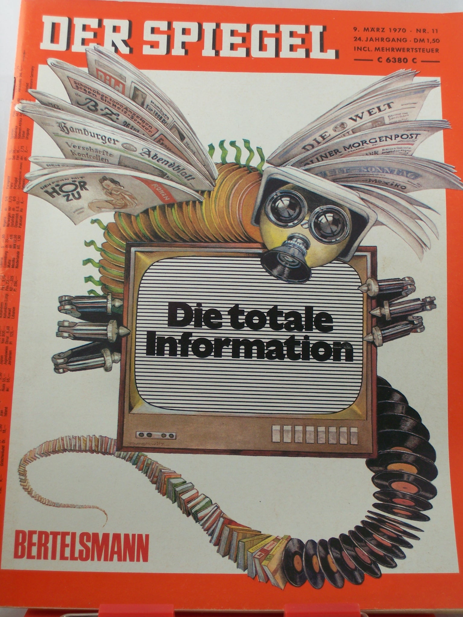 Artikelbild 1 des Artikels “11/1970, Die totale Information, Bertelsmann “