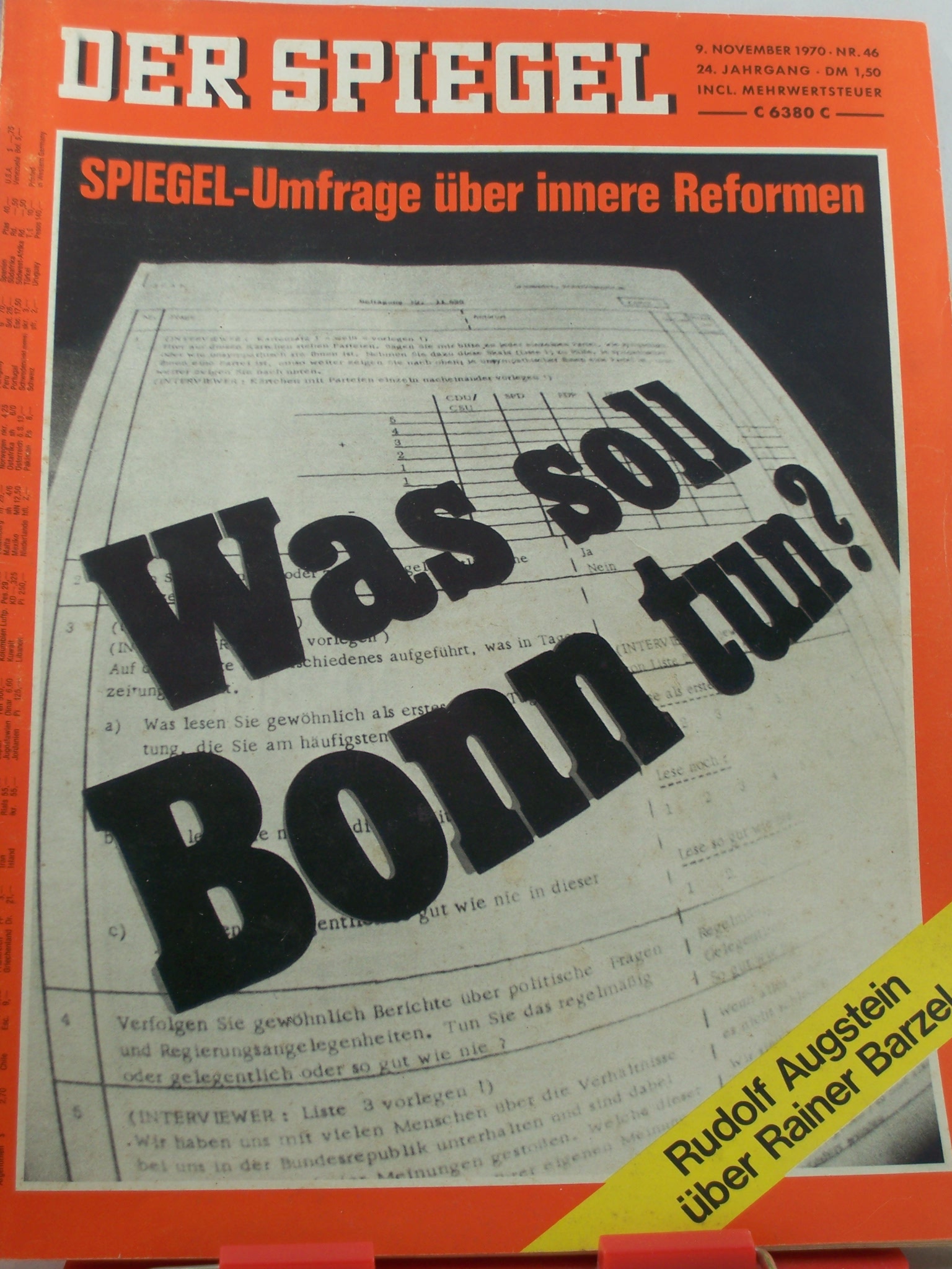 Artikelbild 1 des Artikels “46/1970, Was soll Bonn tun “