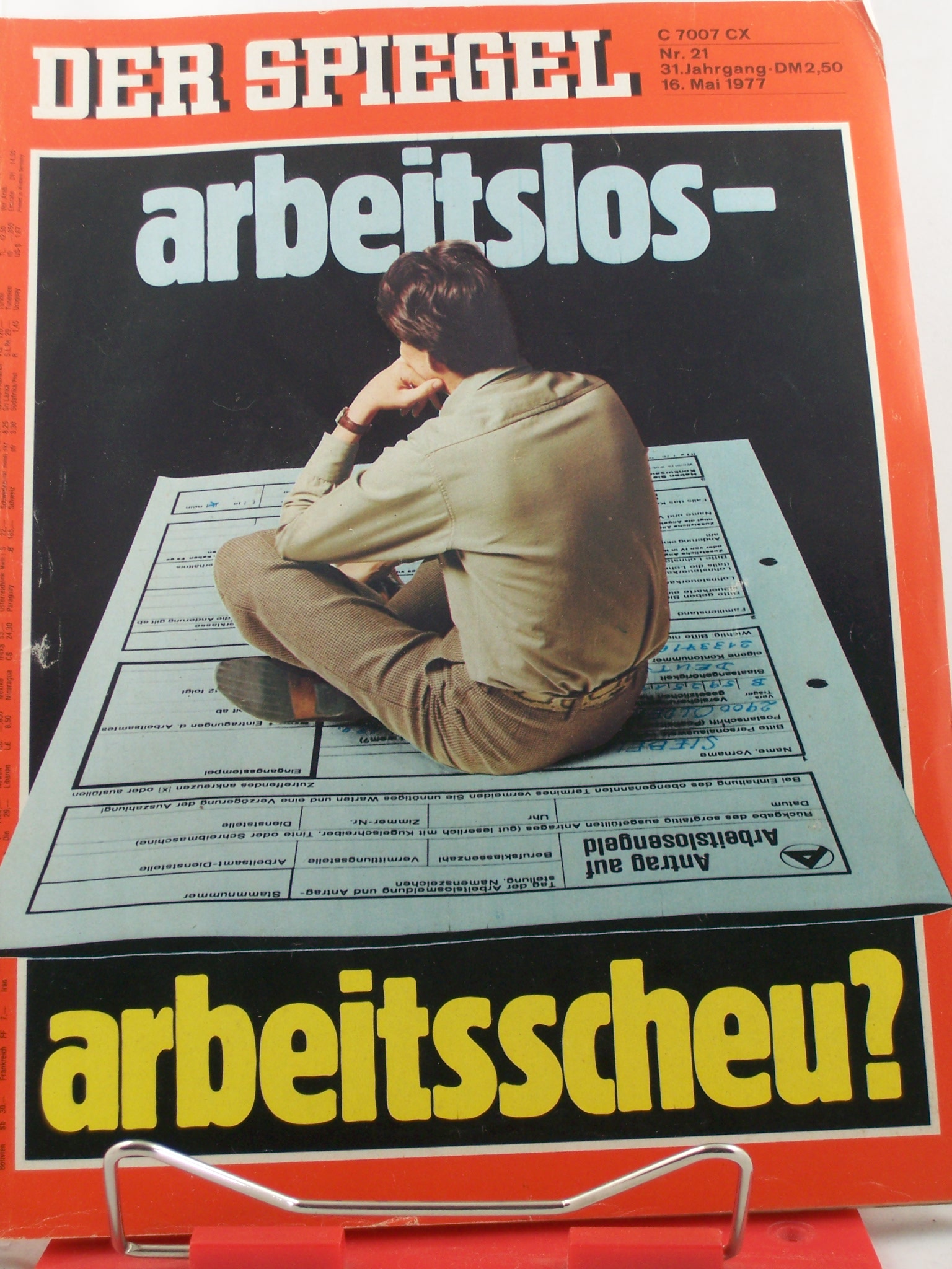 Artikelbild 1 des Artikels “21/1977, arbeitslos, arbeitsscheu “
