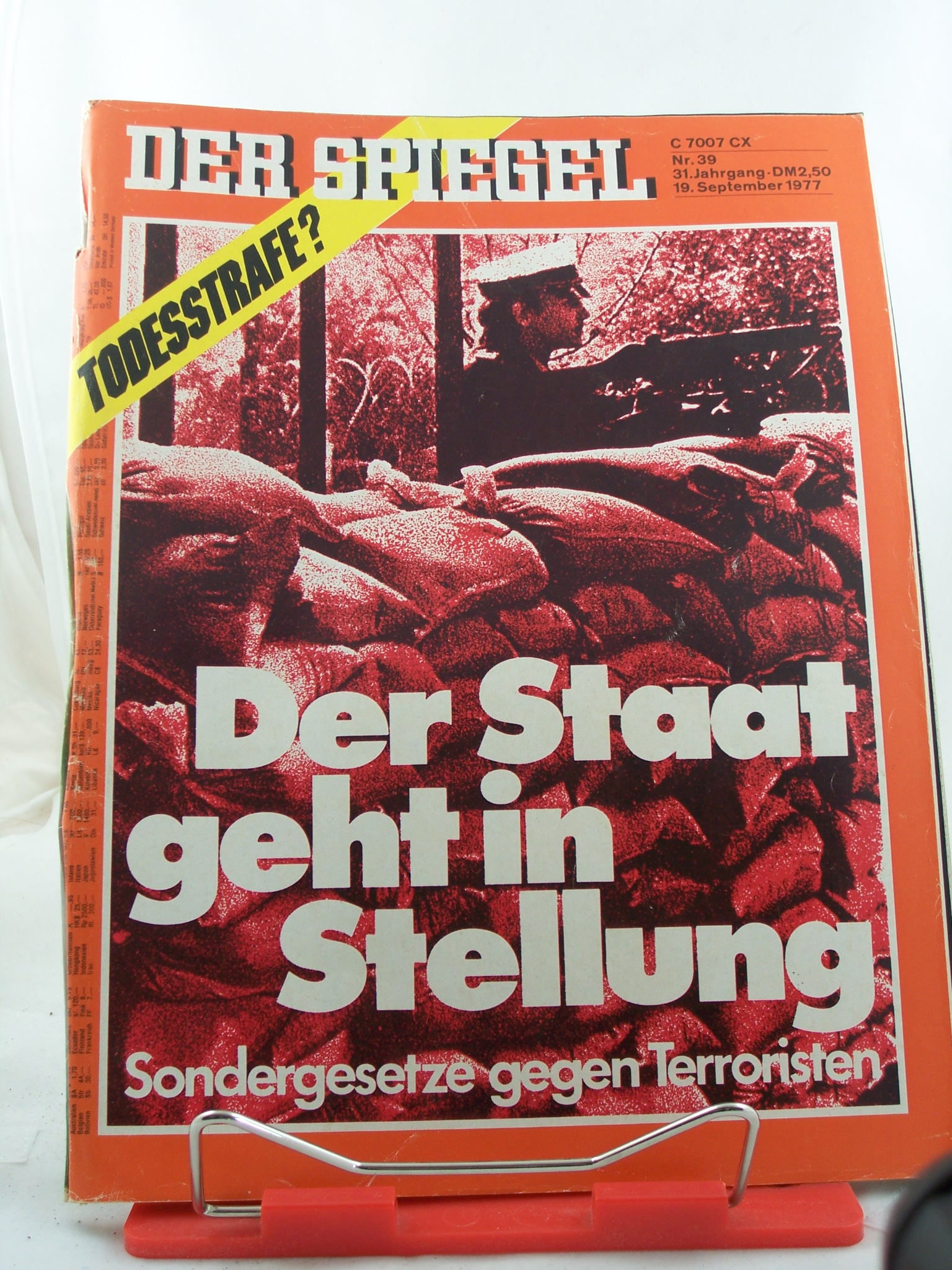 Artikelbild 1 des Artikels “39/1977, Der Staat geht in Stellung “