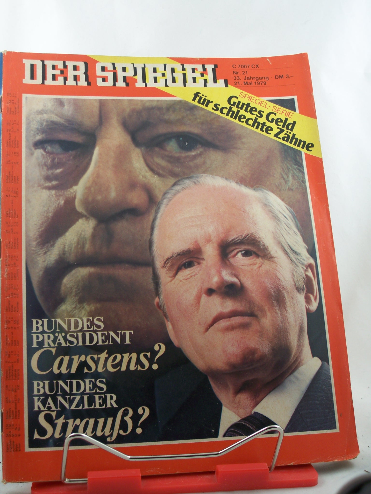 Artikelbild 1 des Artikels “21/1979, Bundespräsident Carstens?, Bundeskanzler Strauß? “