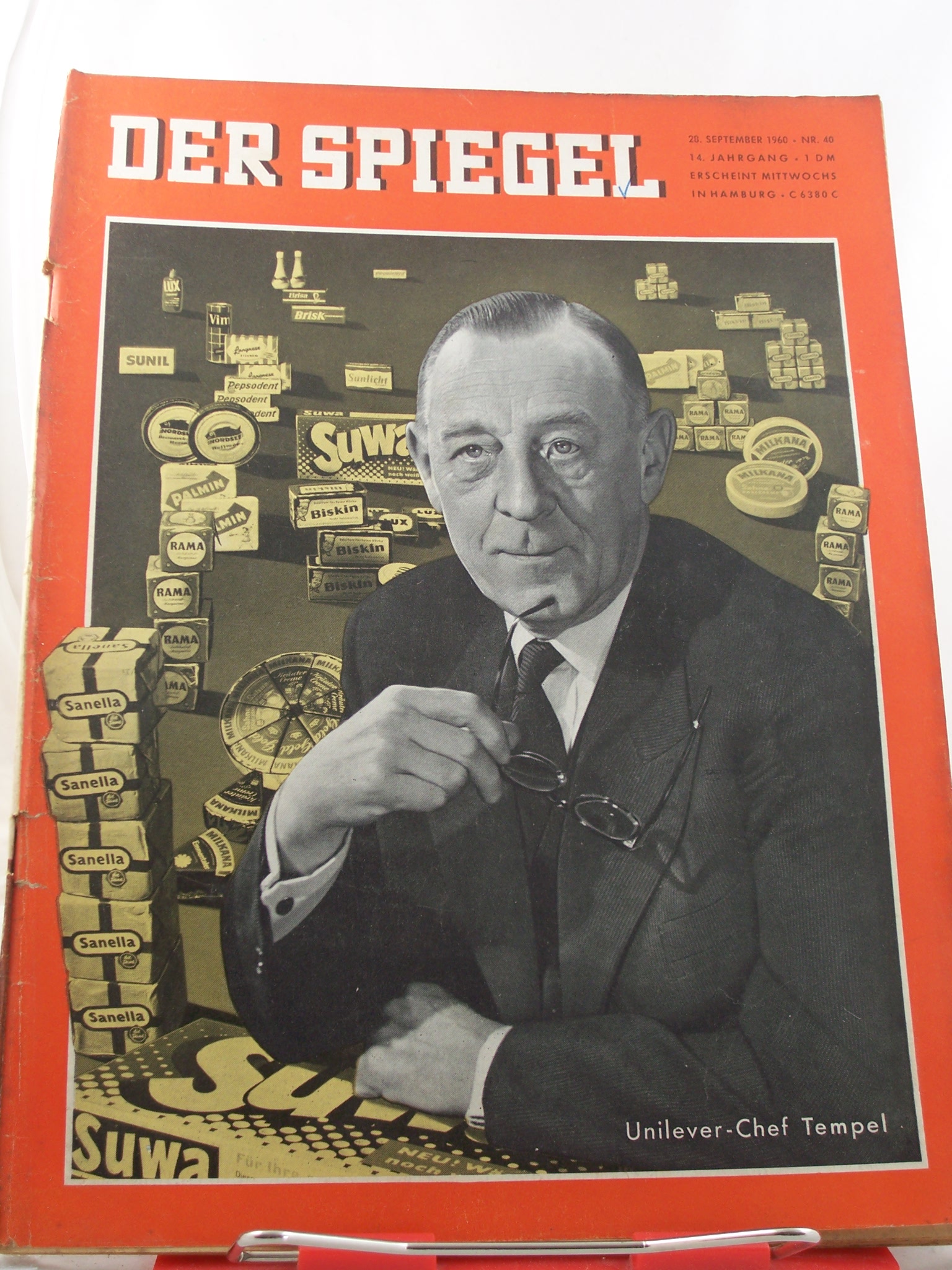 Artikelbild 1 des Artikels “40/1960, Unilever-Chef Tempel “