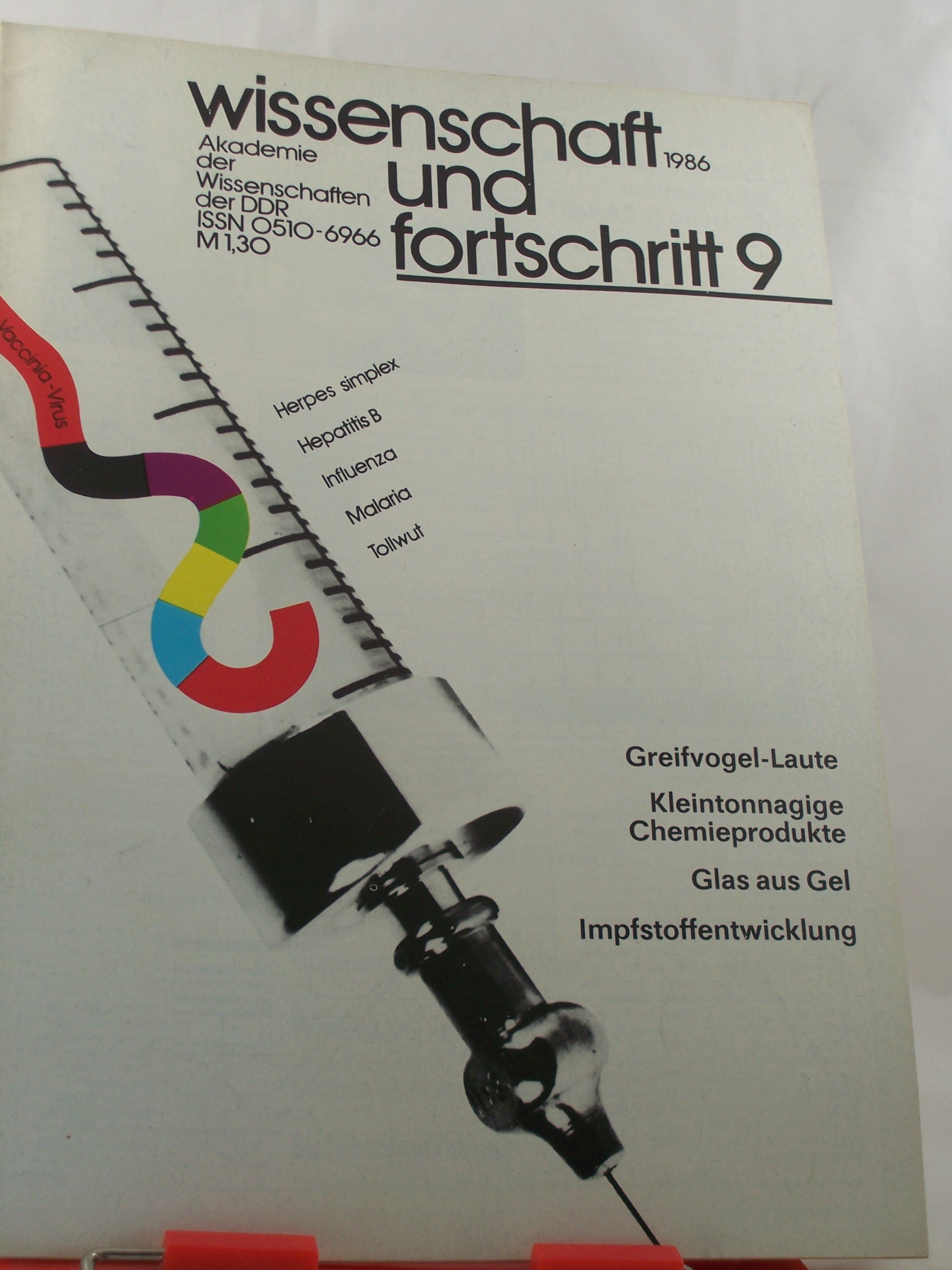 Artikelbild 1 des Artikels “Wissenschaft und Fortschritt, 9/1986 “