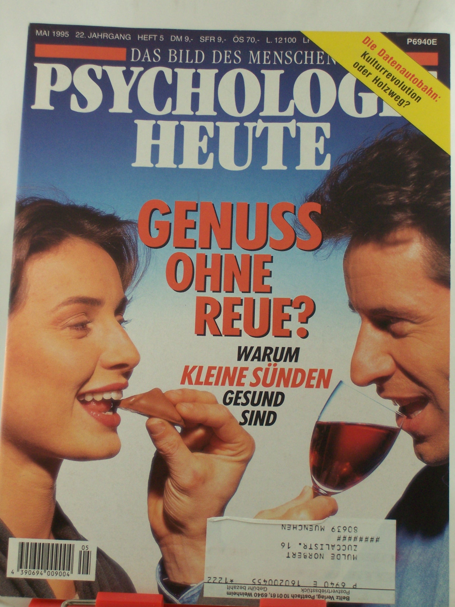 Artikelbild 1 des Artikels “5/1995, Genuß ohne Reue, warum kleine Sünden gesund sind “