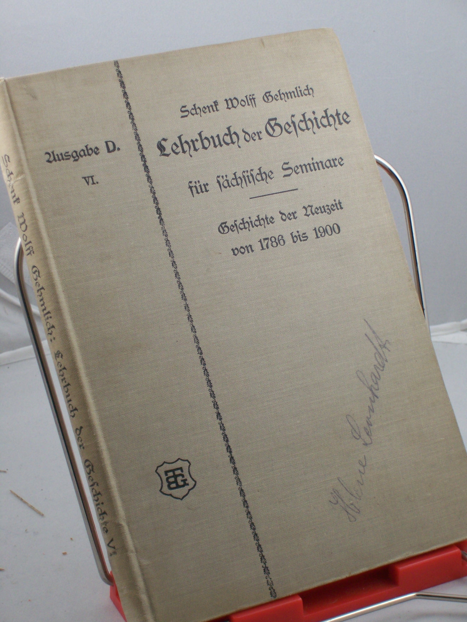 Artikelbild 1 des Artikels “Lehrbuch der Geschichte für sächsische Seminare. VI, Geschichte der Neuzeit von 1786 bis 1900, mit 16 Bildtafeln “