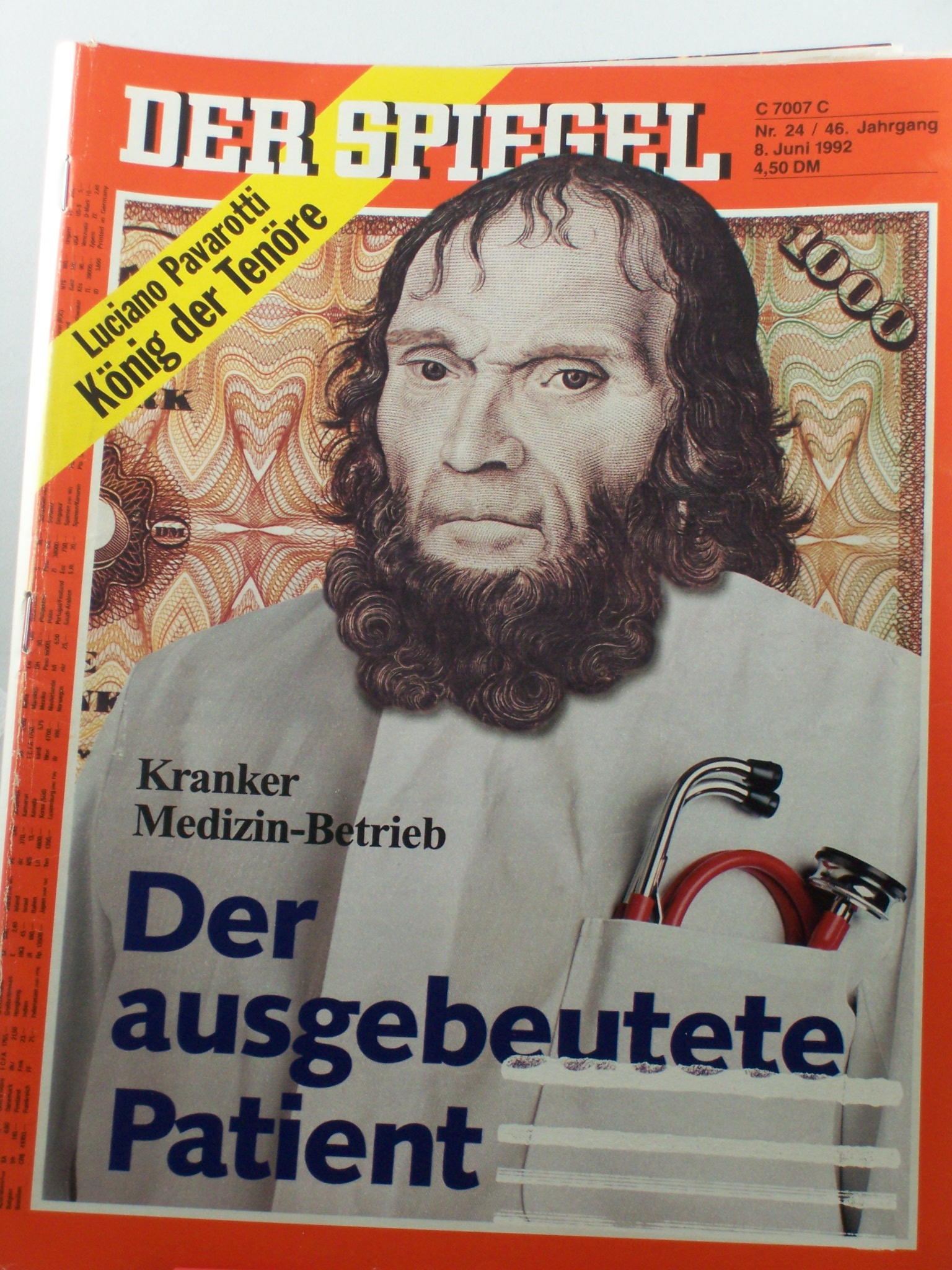 Artikelbild 1 des Artikels “24/1992, 8. Juni, Der ausgebeutete Patient; “