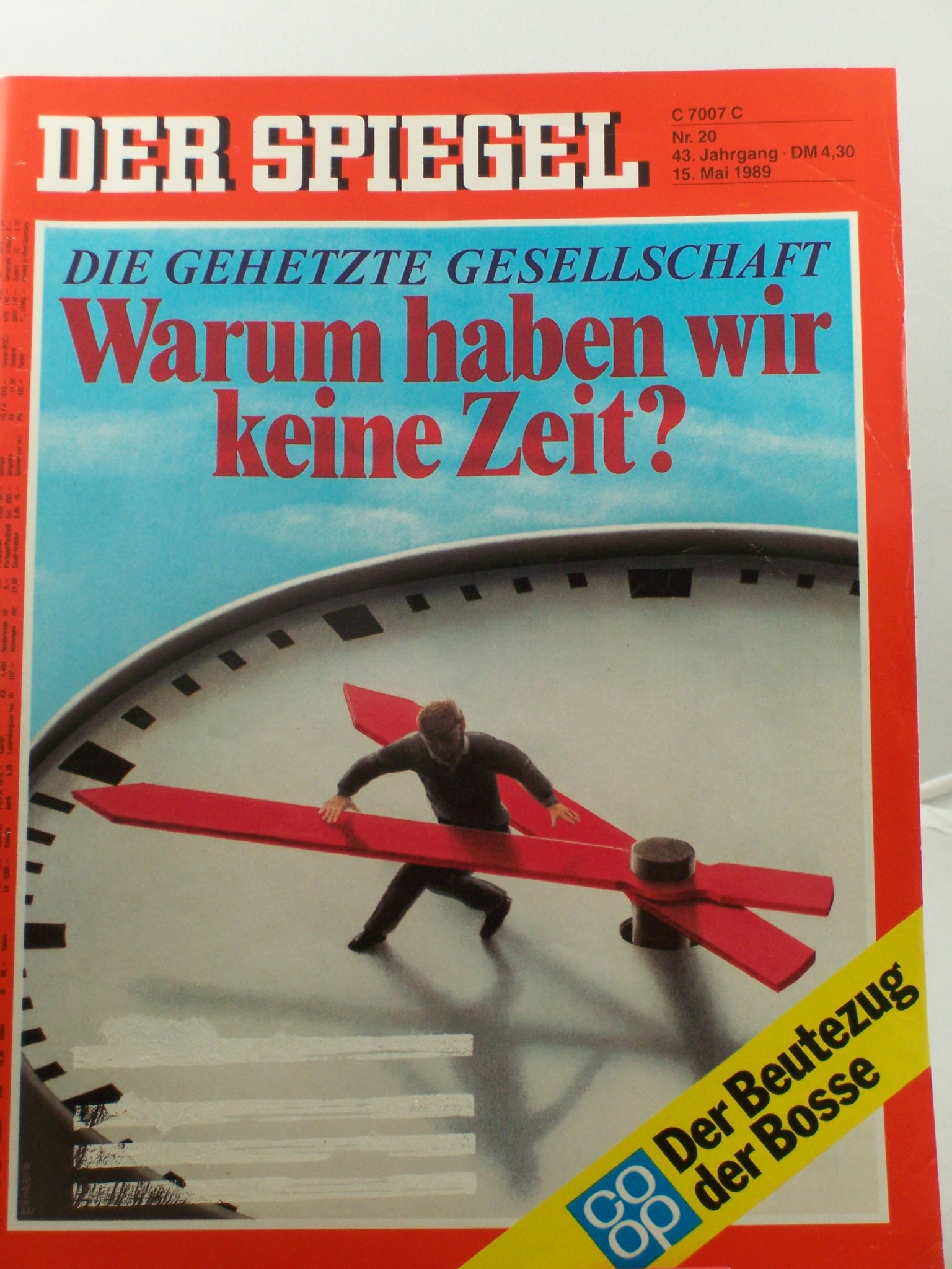 Artikelbild 1 des Artikels “20/1989, 15. Mai, Warum haben wir keine Zeit “