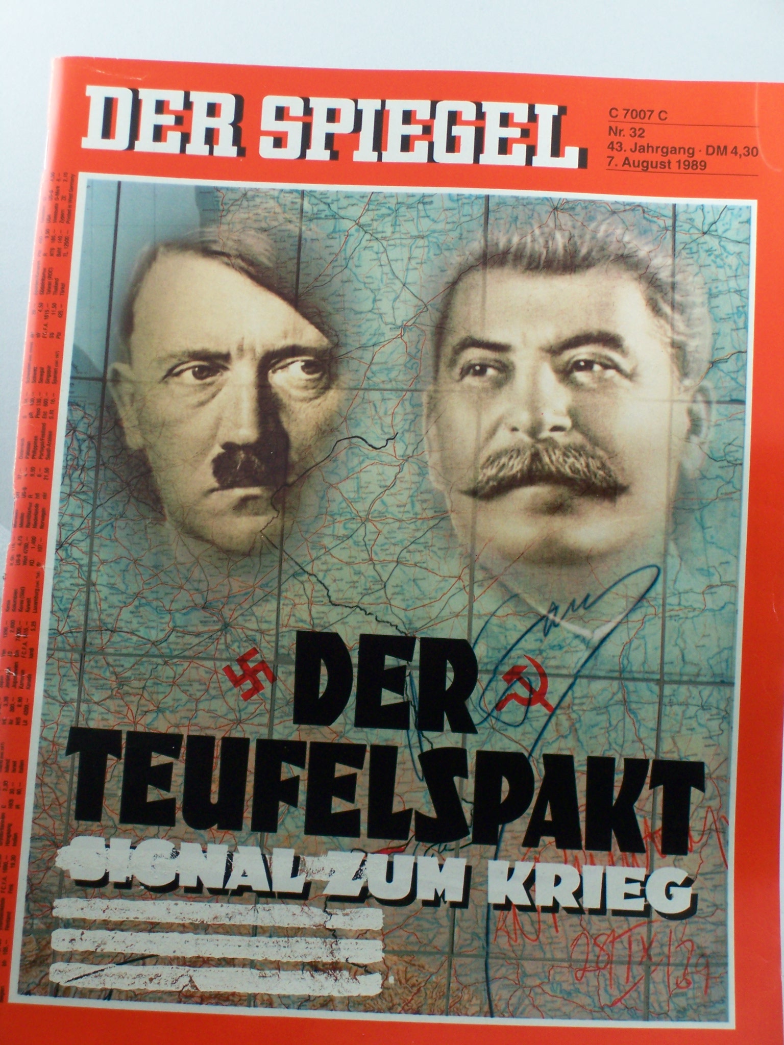 Artikelbild 1 des Artikels “32/1989, 7. August, Der Teufelspakt, Signal zum Krieg “