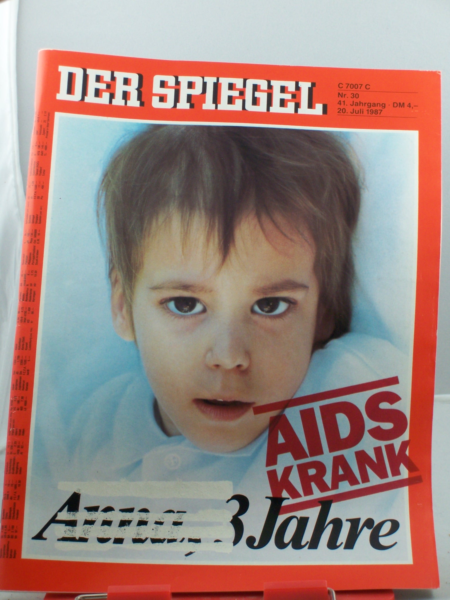Artikelbild 1 des Artikels “30/1987, 20. Juli, Aids krank, Anna 3 Jahre “