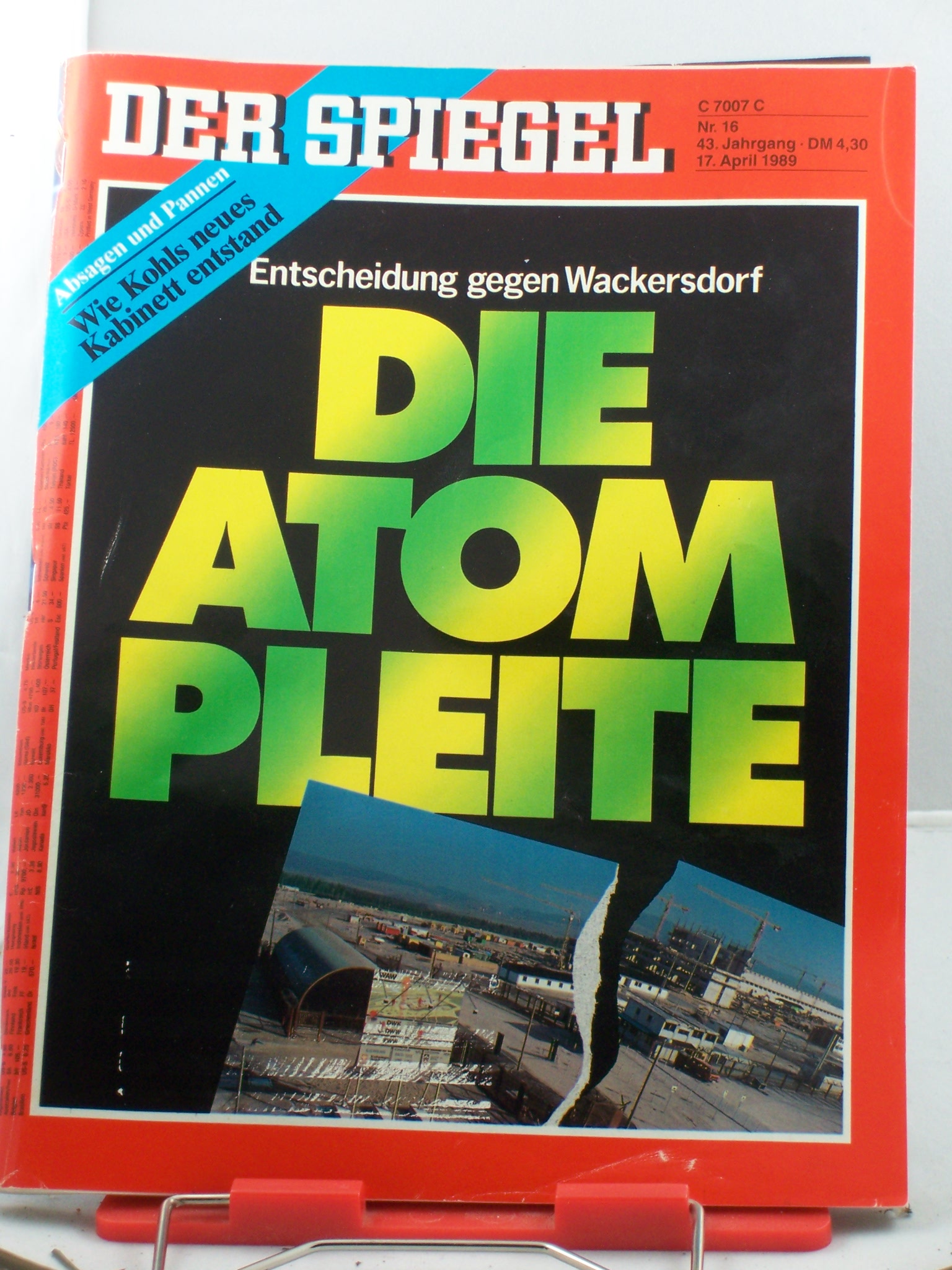 Artikelbild 1 des Artikels “16/1989, 17. April, Die Atom-Pleite “