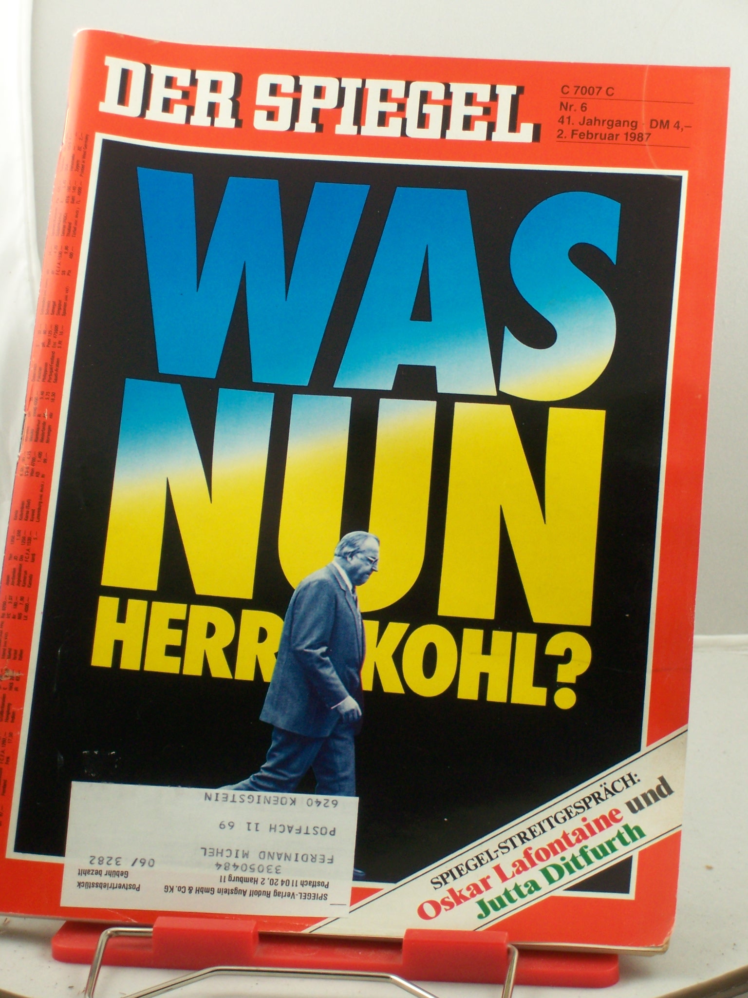 Artikelbild 1 des Artikels “6/1987, 2. Februar, Was nun Herr Kohl “