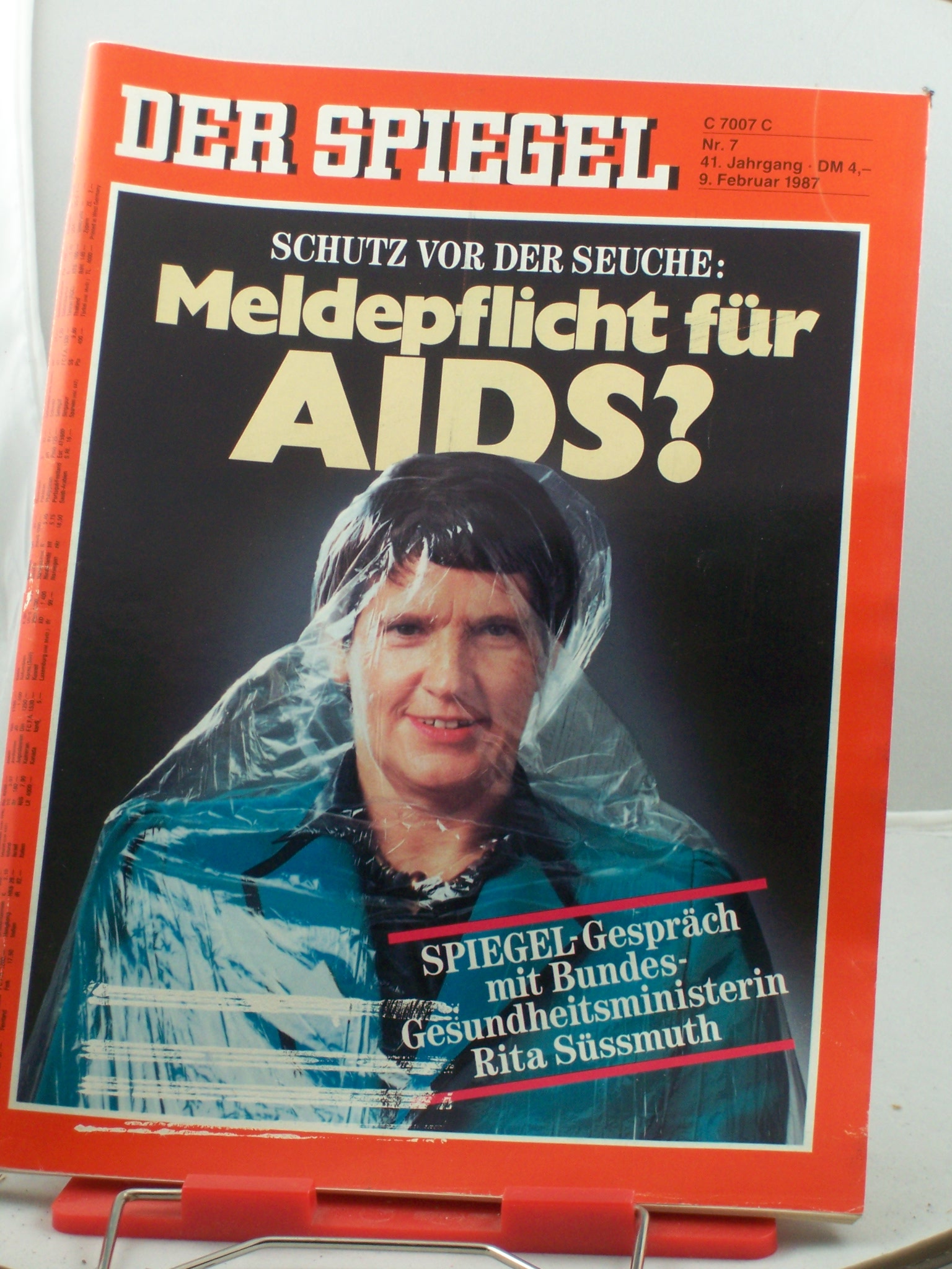 Artikelbild 1 des Artikels “7/1987, 9. Februar, Meldepflicht für Aids? “
