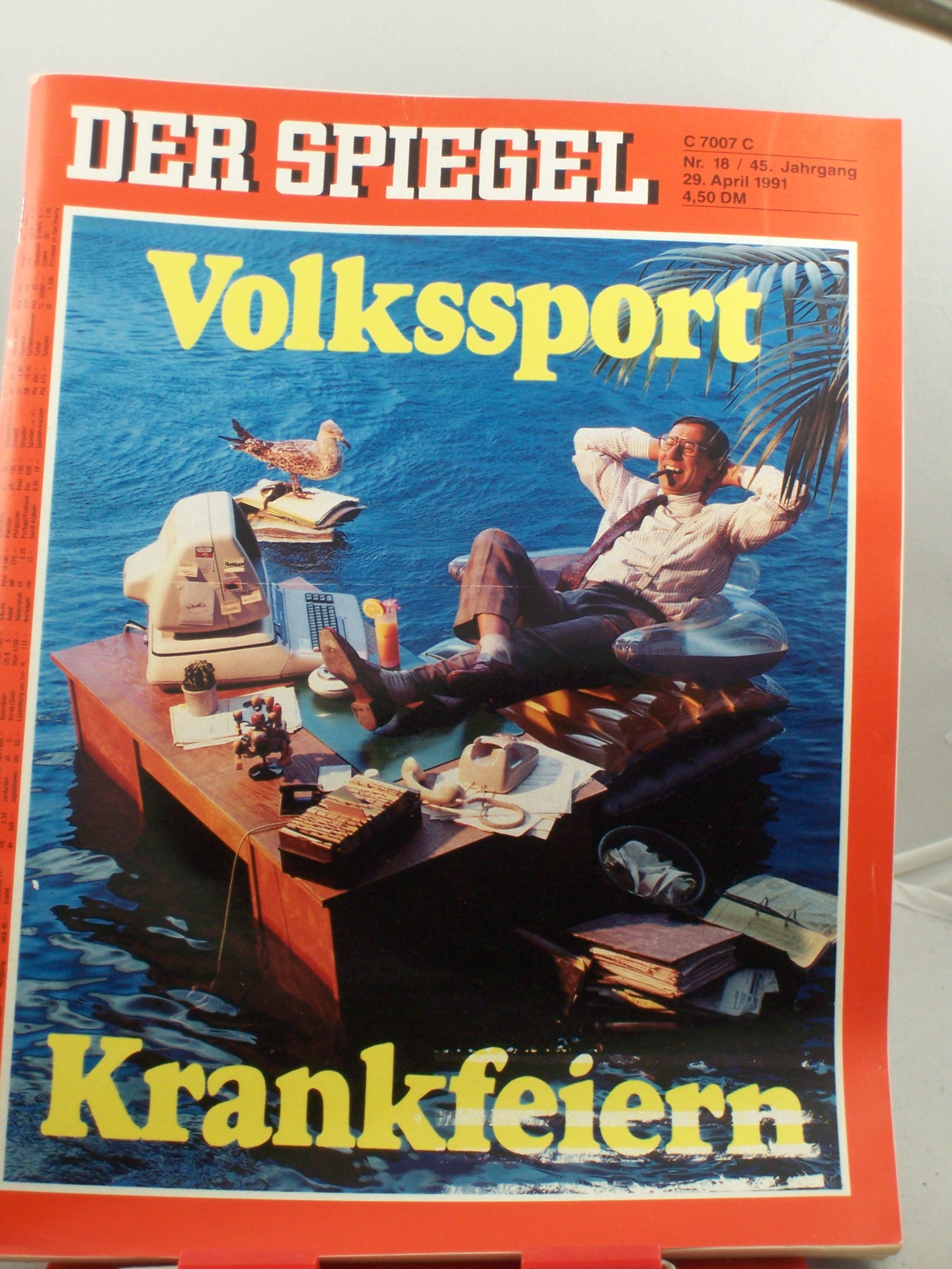 Artikelbild 1 des Artikels “18/1991, 29. April, Volkssport krank feiern “