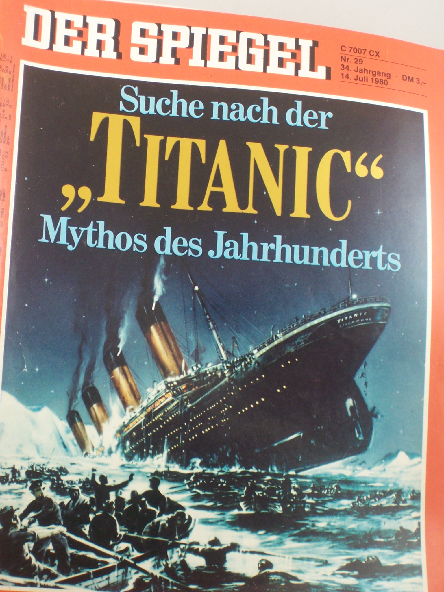 Artikelbild 1 des Artikels “29/1980, Suche nach der Titanic, Mythos des Jahrhunderts “