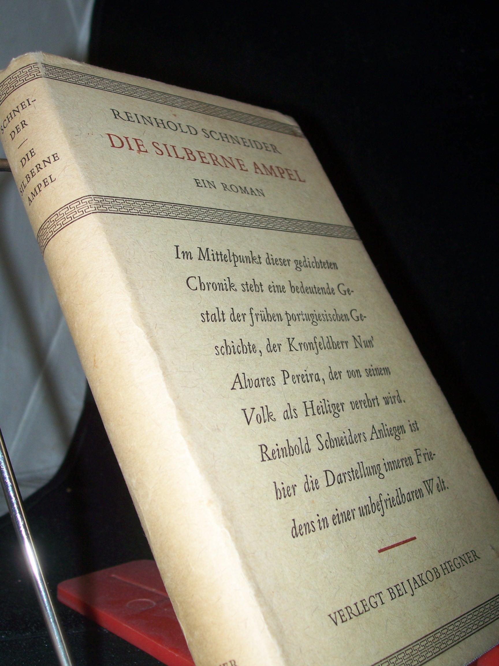 Artikelbild 1 des Artikels “Die silberne Ampel : ein Roman / Reinhold Schneider “