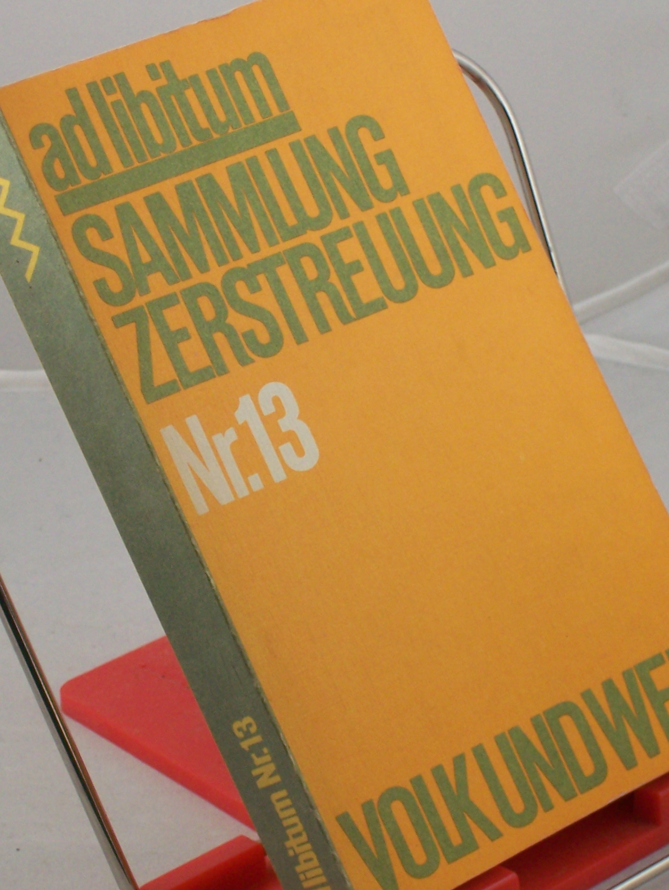 Artikelbild 1 des Artikels “ad libitum - Sammlung Zerstreuung Nr. 13 “