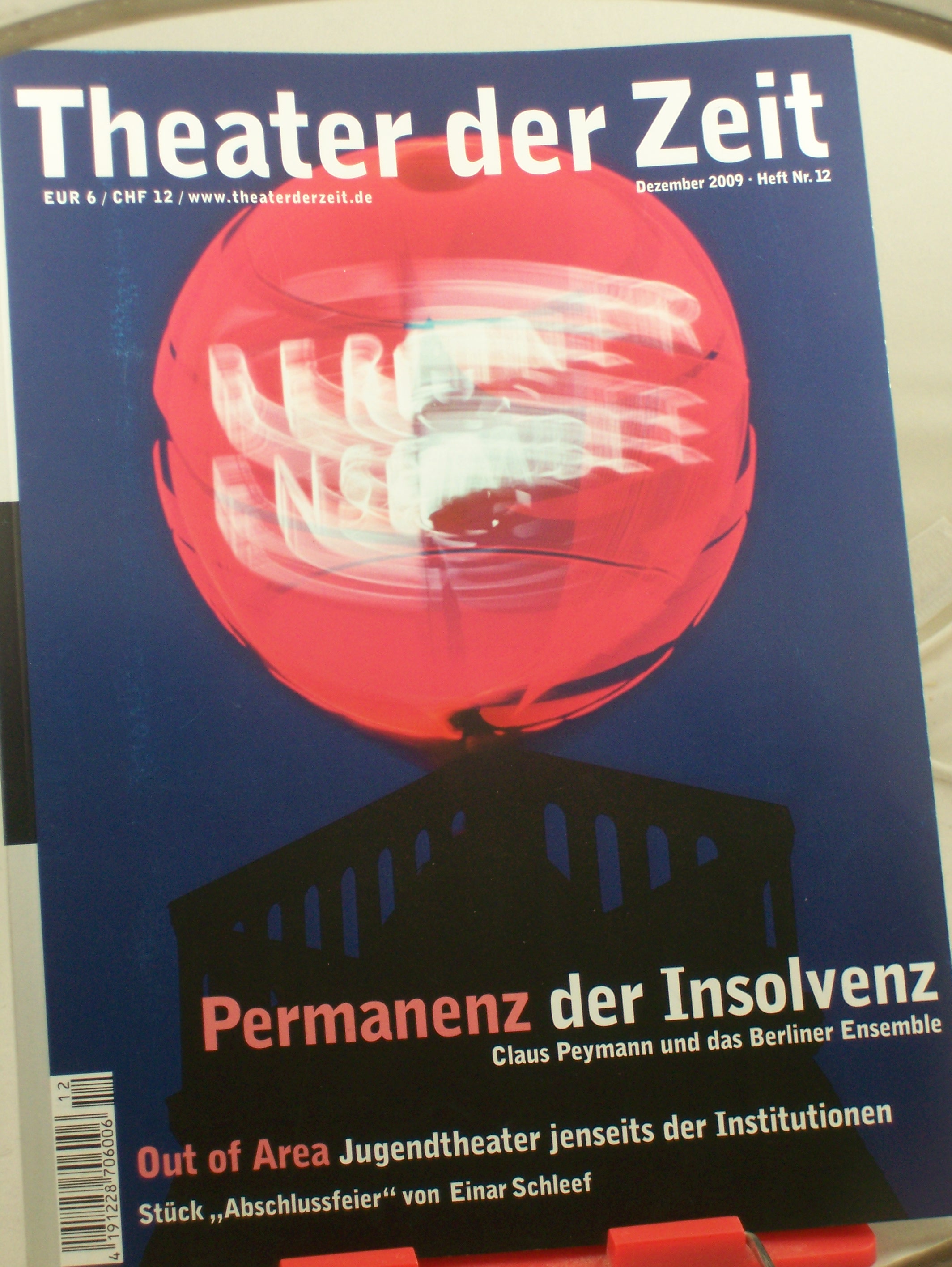 Artikelbild 1 des Artikels “Heft 12/2009 Permanenz der Insolvenz Claus Peymann und das Berliner Ensemble “