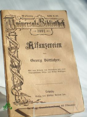 Artikelbild 1 des Artikels “Alfanzereien, Georg Bötticher “