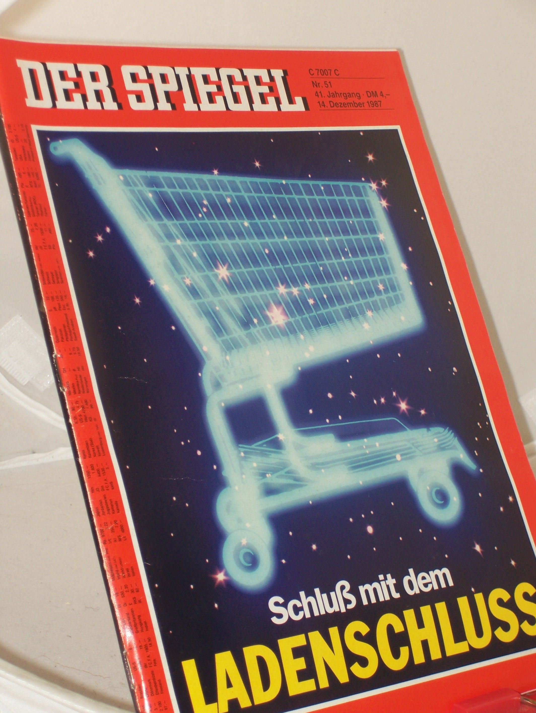 Artikelbild 1 des Artikels “51/1987, Schluß mit dem Ladenschluß “