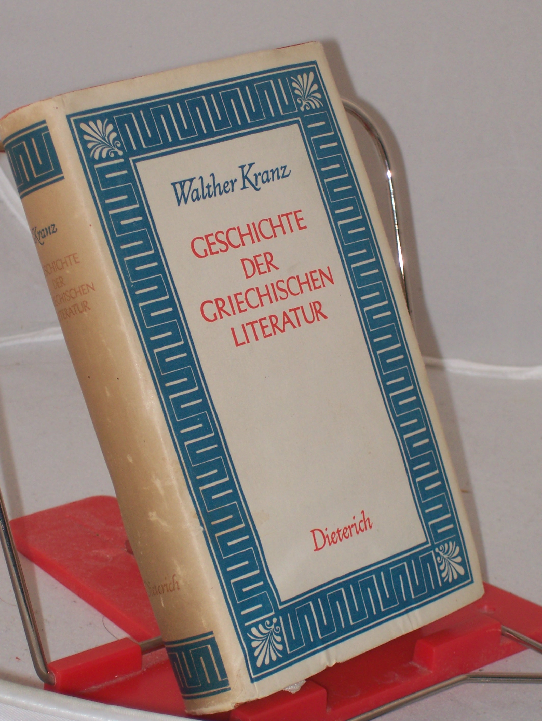 Artikelbild 1 des Artikels “Geschichte der griechischen Literatur / Walther Kranz “