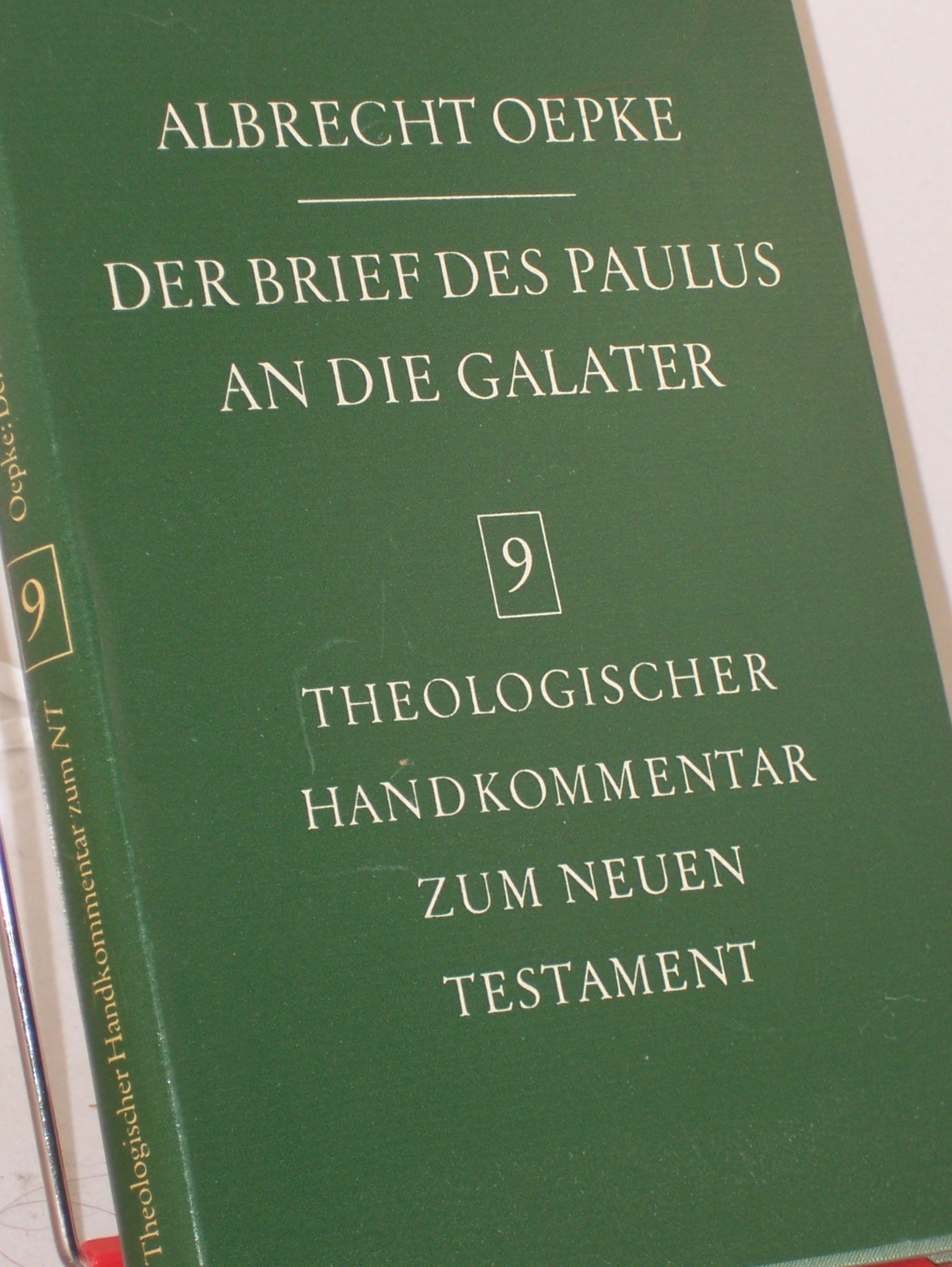 Artikelbild 1 des Artikels “Der Brief des Paulus an die Galater / Albrecht Oepke “