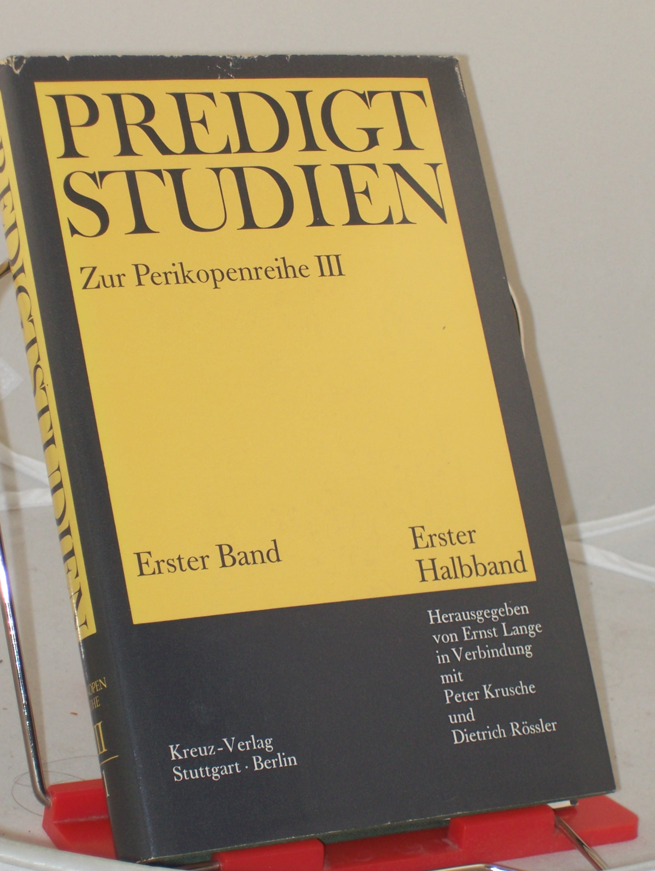 Artikelbild 1 des Artikels “Predigtstudien für das Kirchenjahr 1968/1969, Zur Perikopenreihe III
- Erster Halbband - Erster Band, “