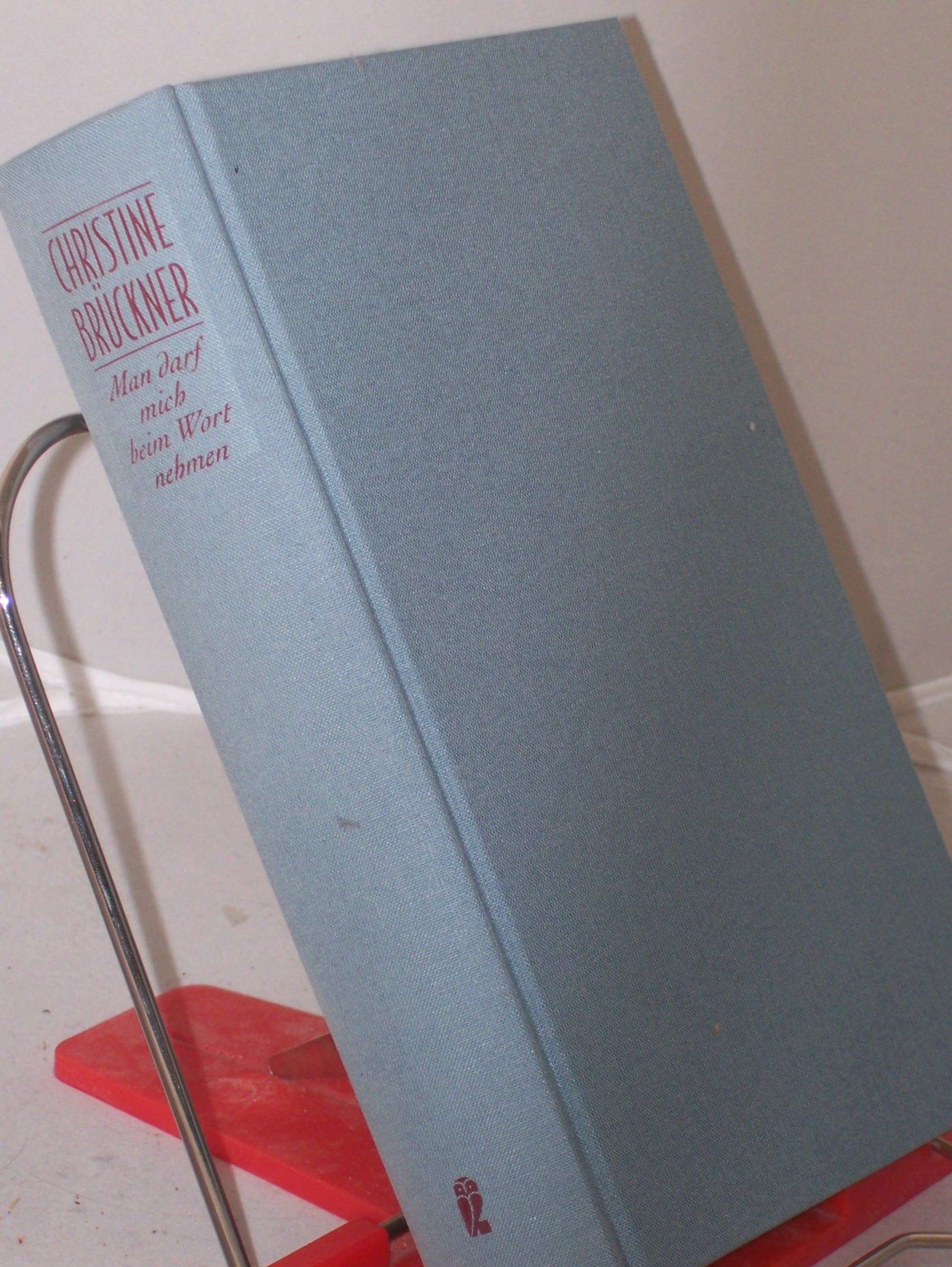 Artikelbild 1 des Artikels “Man darf mich beim Wort nehmen : Aufzeichnungen / Christine Brückner.
Hrsg. und mit einem Nachw. vers. von Walter Pape “