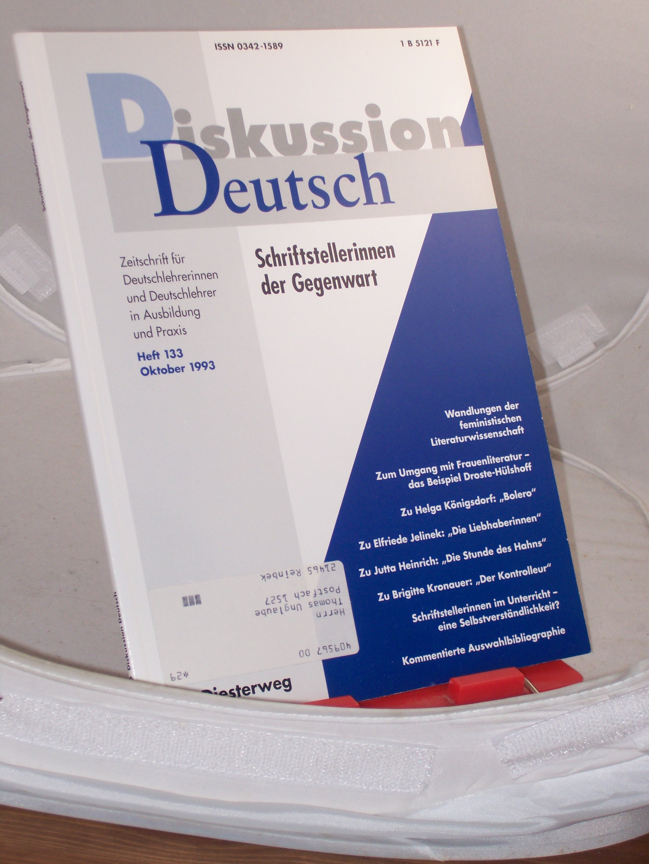 Artikelbild 1 des Artikels “10/1993, Schriftstellerinnen der Gegenwart “