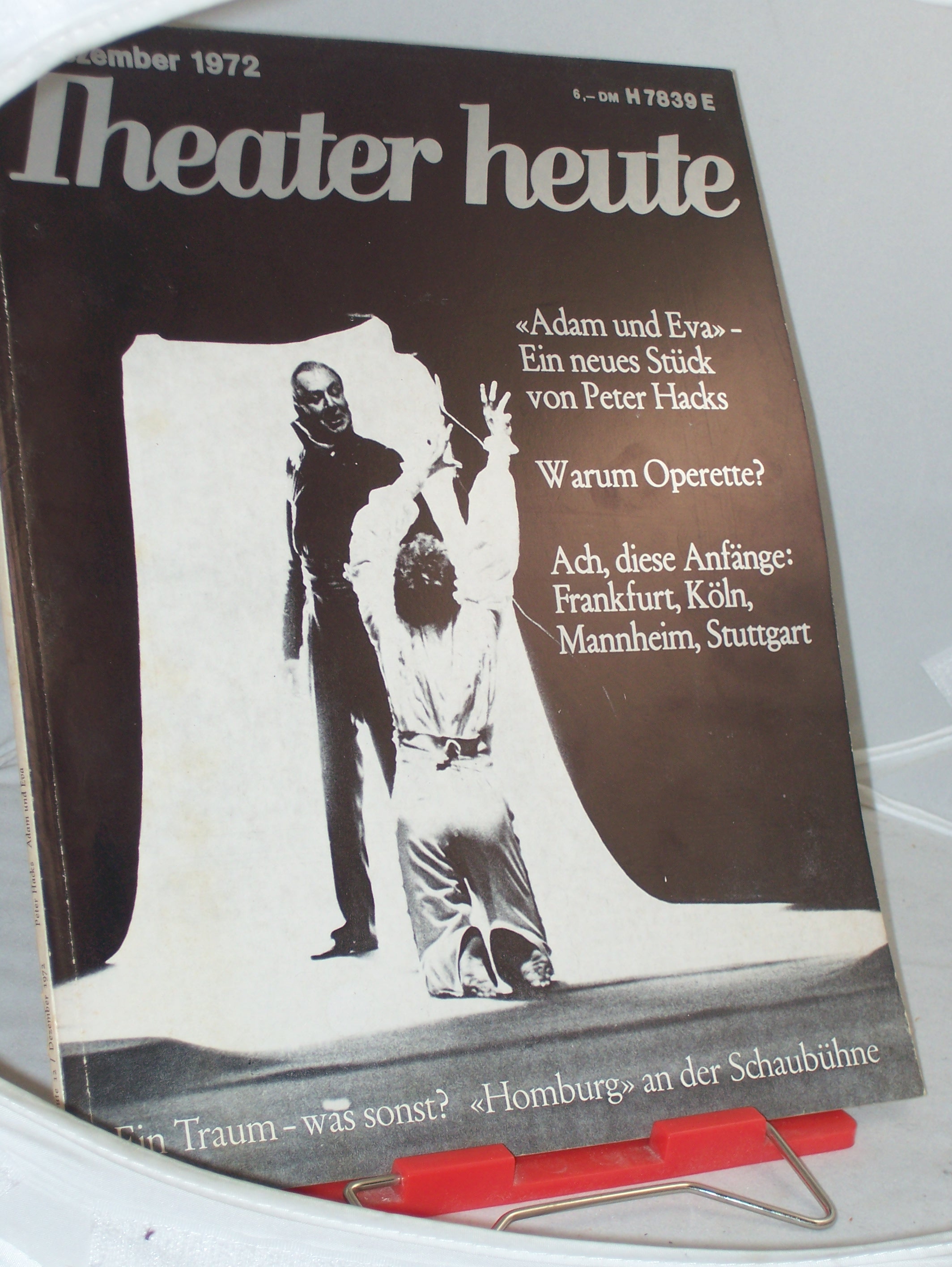 Artikelbild 1 des Artikels “12/1972, Adam und Eva ein neues Stück von Peter Hacks “