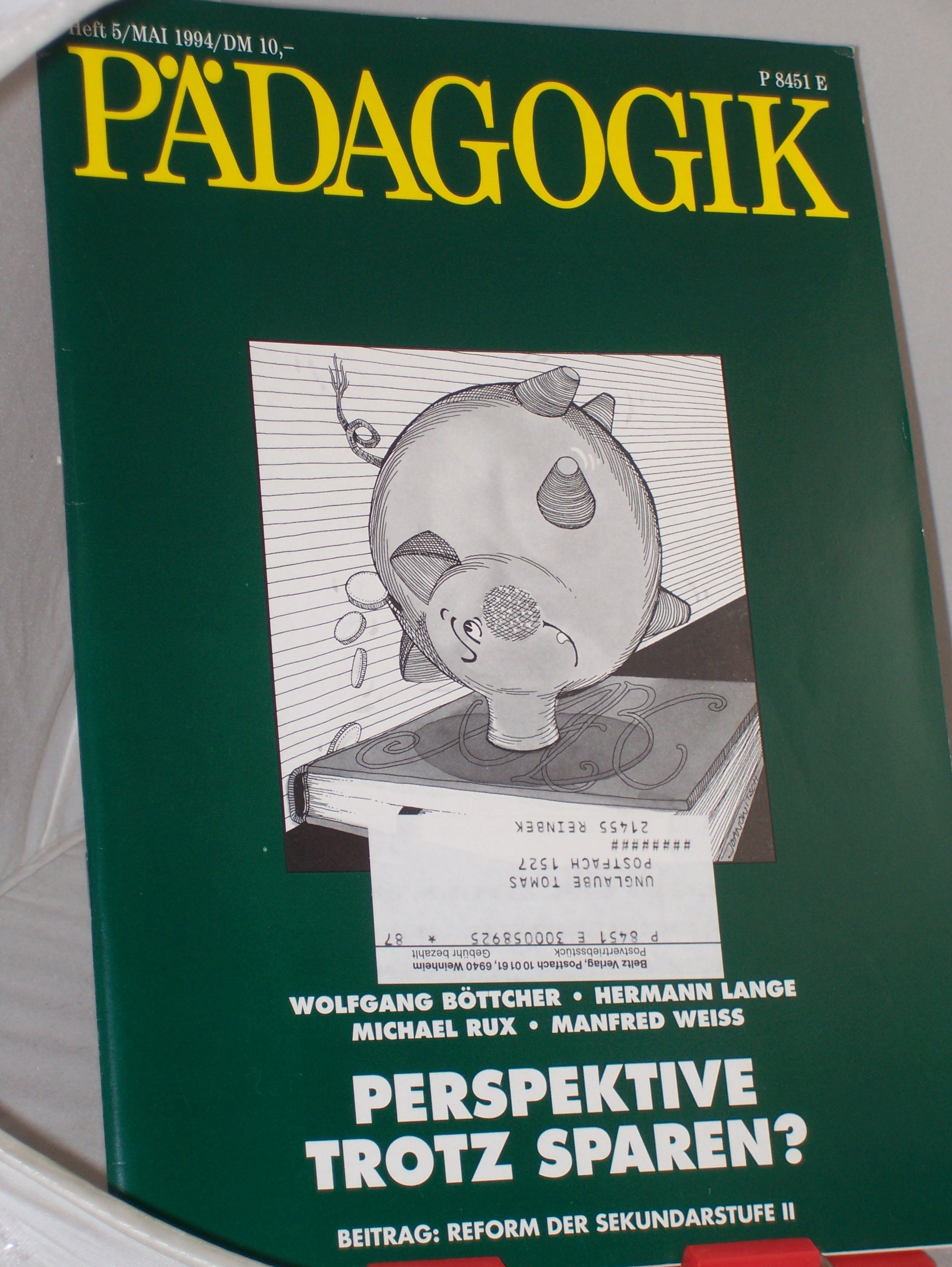 Artikelbild 1 des Artikels “5/1994, Perspektive trotz sparen “