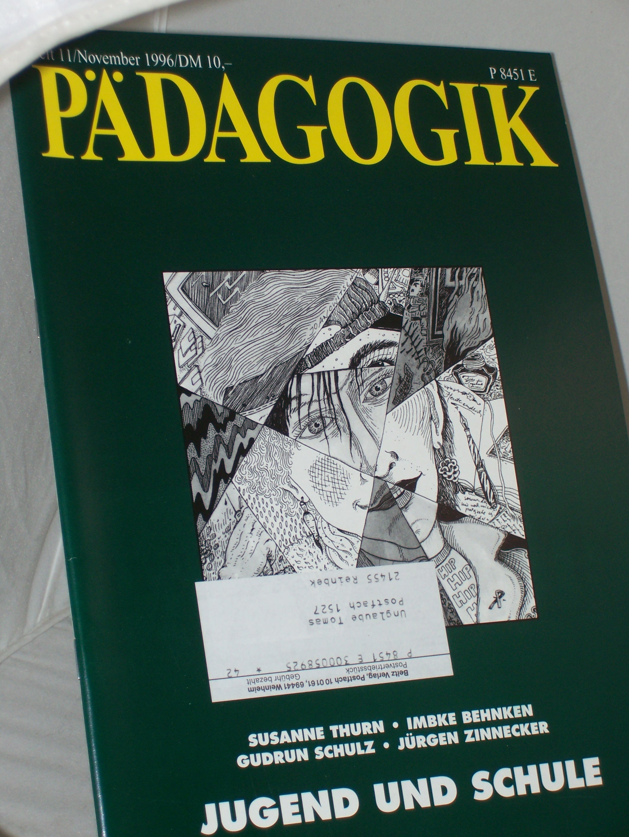 Artikelbild 1 des Artikels “11/1996, Jugend und Schule “