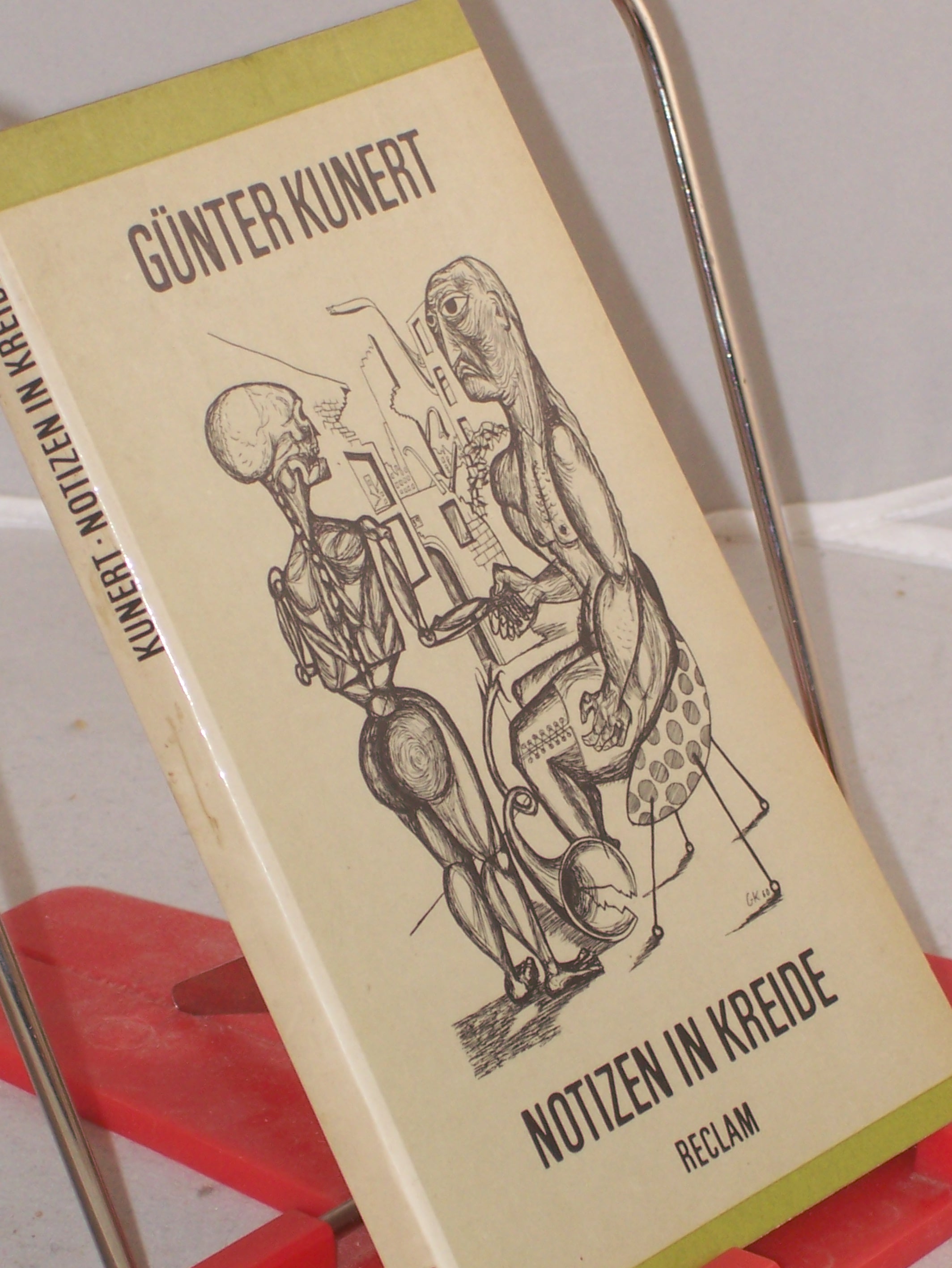 Artikelbild 1 des Artikels “Notizen in Kreide : Gedichte / Günter Kunert. Ausw. von Hubert Witt. Nachw. von Armin Zeissler “