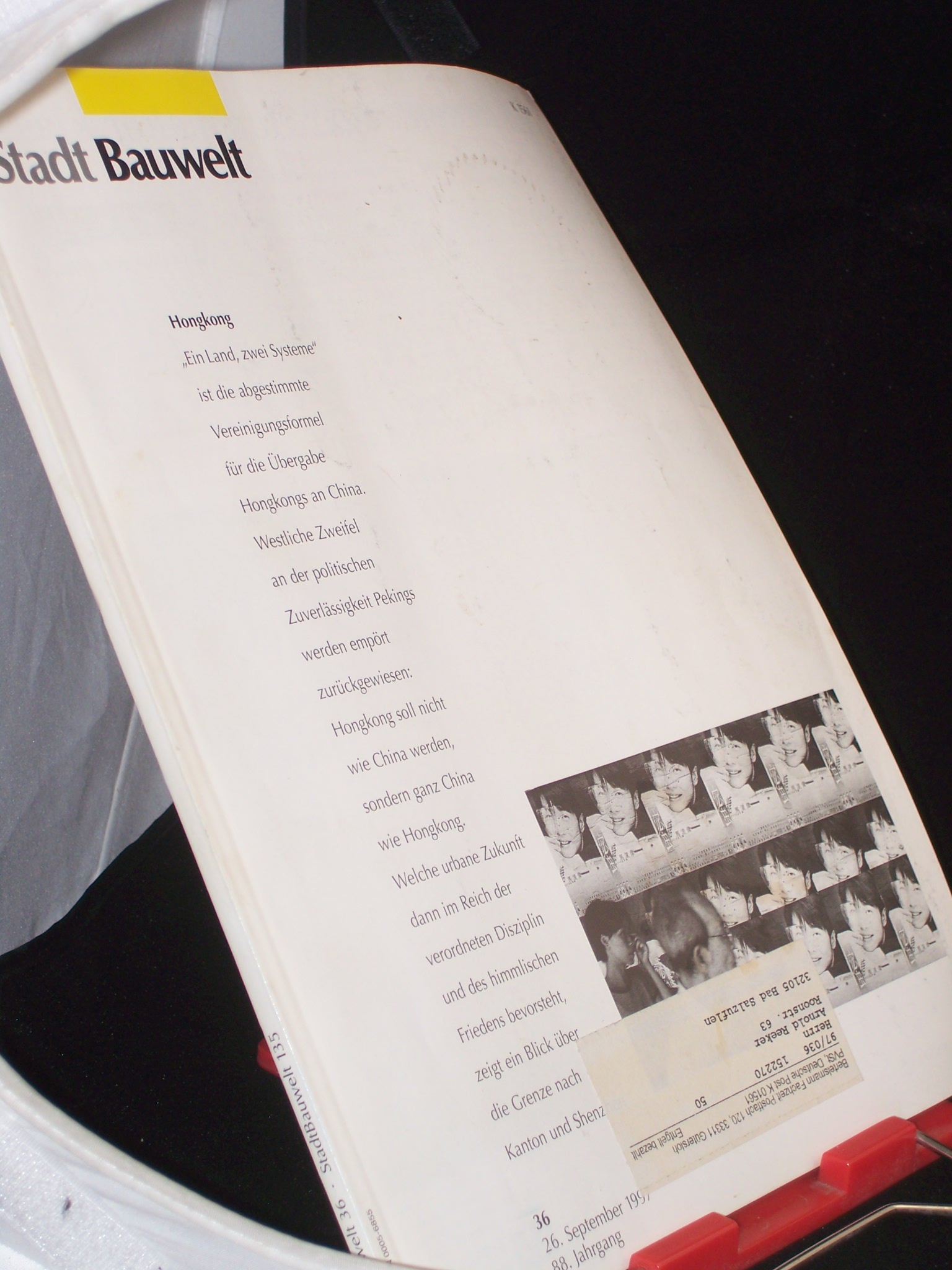 Artikelbild 1 des Artikels “36/1997 Hongkong “