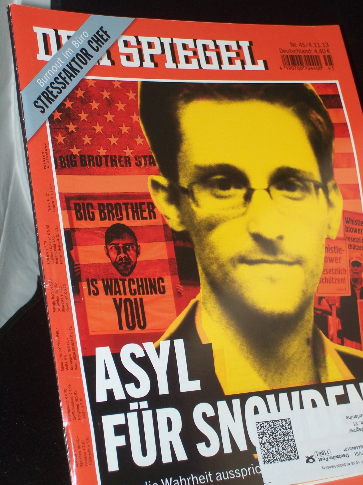 Artikelbild 1 des Artikels “45/2013, Asyl für Snowden “