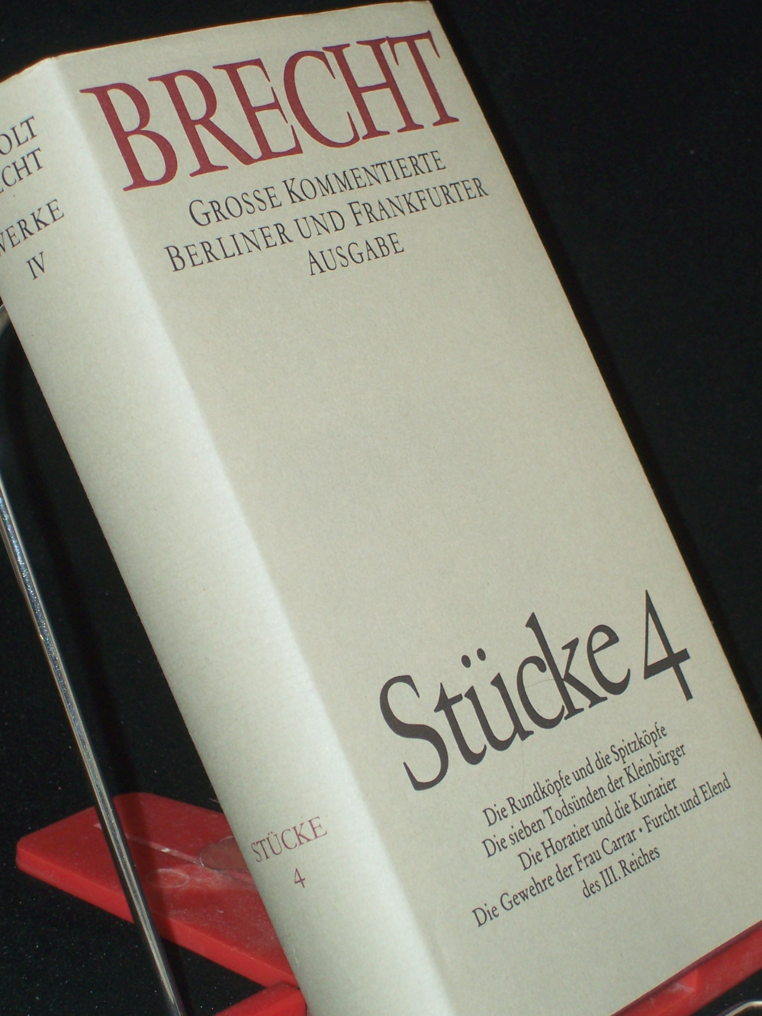 Artikelbild 1 des Artikels “Brecht, Bertolt: Band. 4. Stücke. / Bearb. von Johanna Rosenberg u. Manfred Nössig “