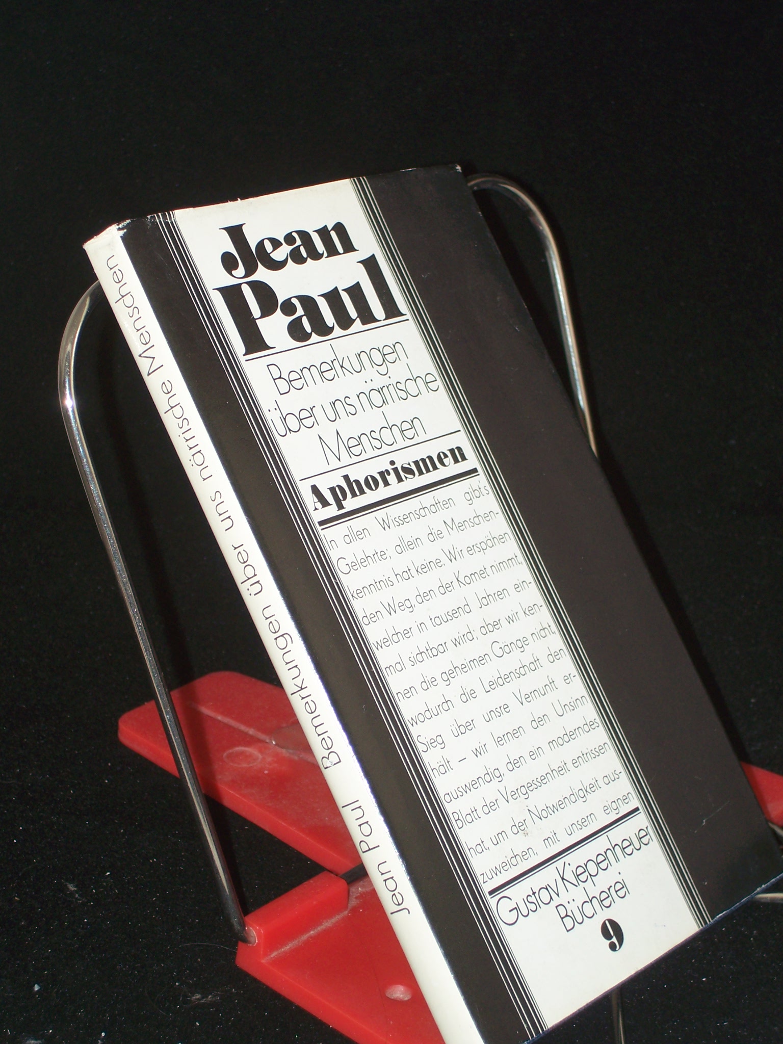 Artikelbild 1 des Artikels “Bemerkungen über uns närrische Menschen : Aphorismen / Jean Paul.
Ausgew. von Klaus-Peter Noack “