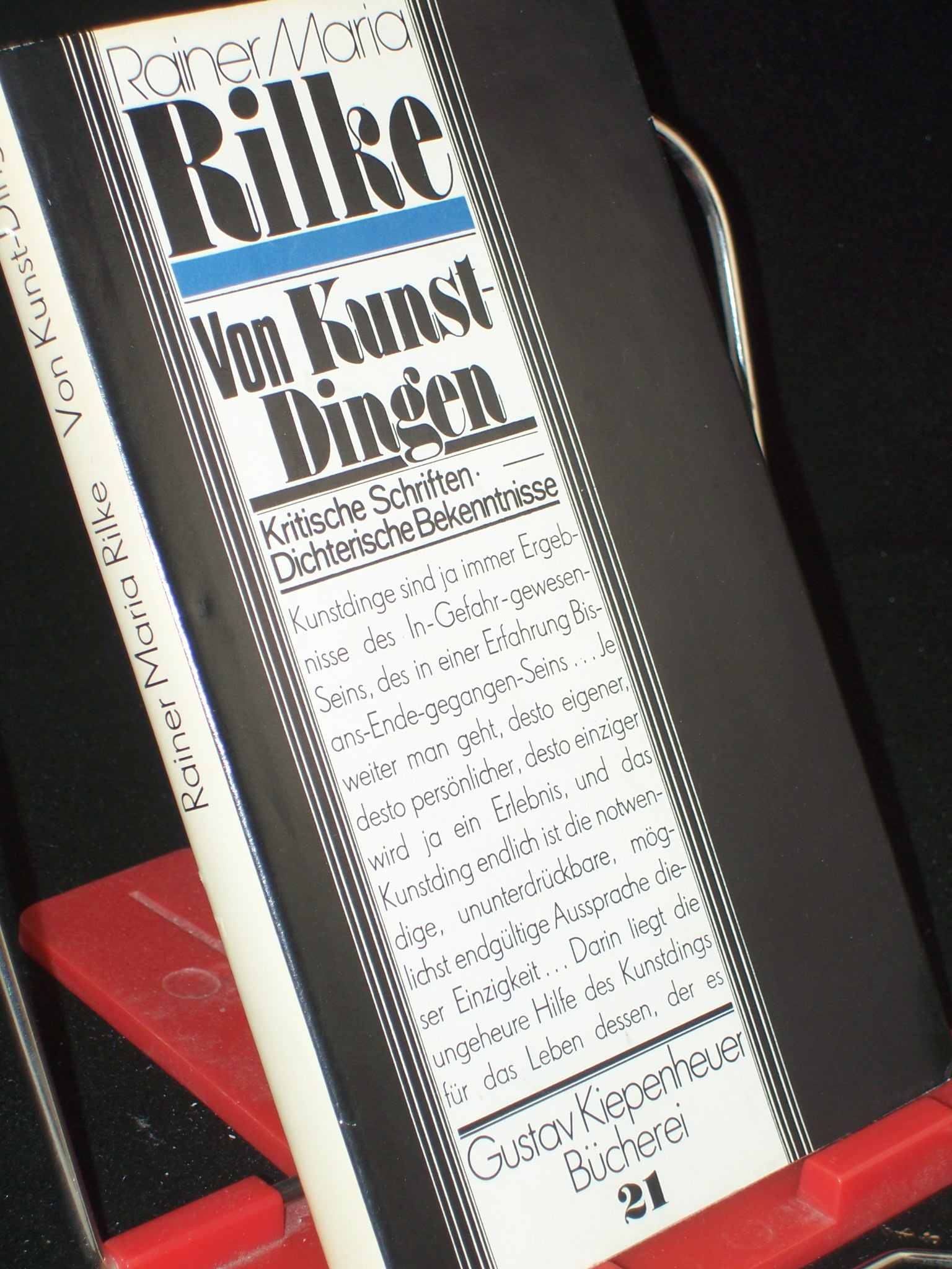 Artikelbild 1 des Artikels “Von Kunst-Dingen : krit. Schriften ; dichter. Bekenntnisse / Rainer
Maria Rilke. Hrsg. von Horst Nalewski “