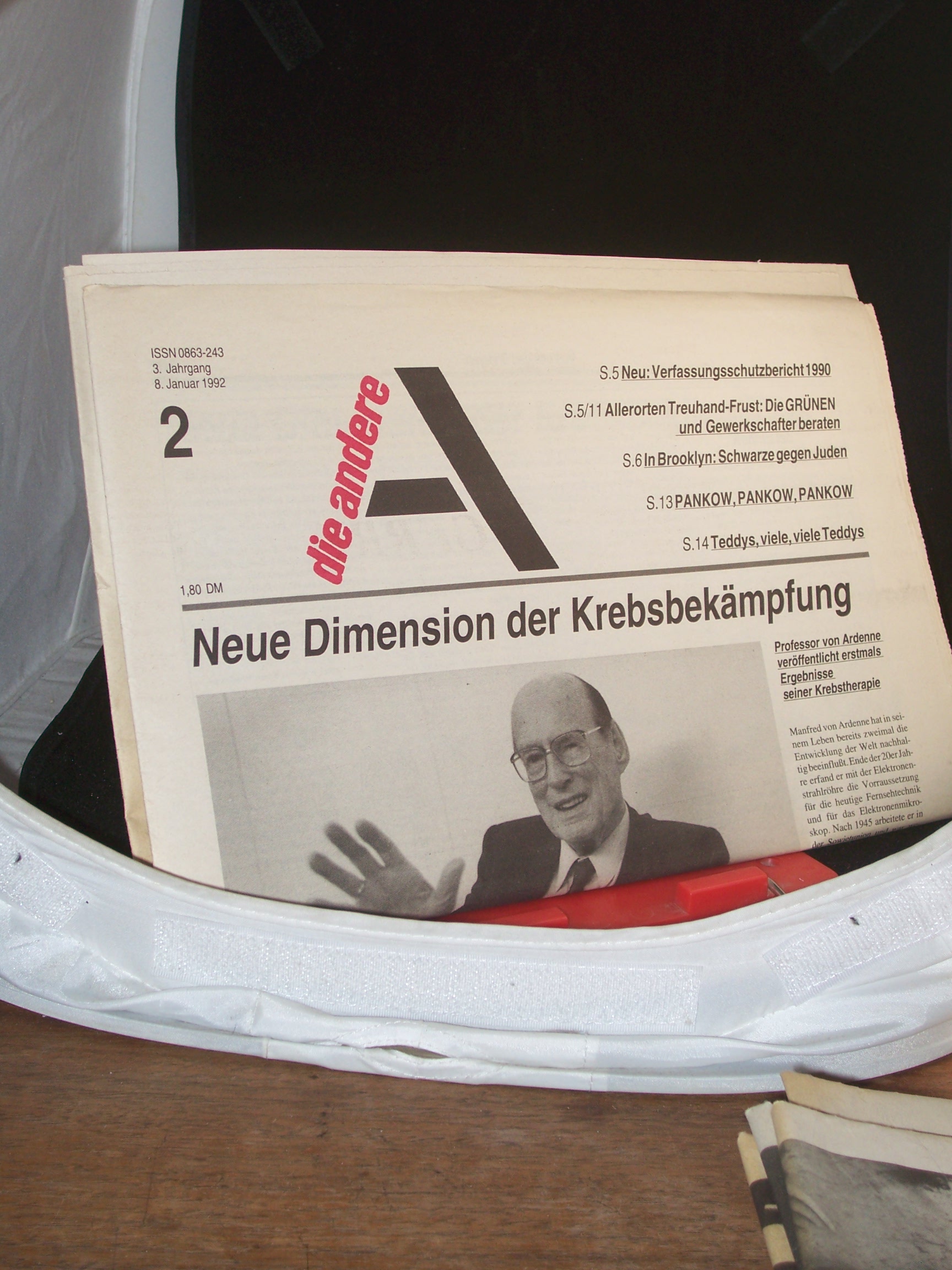 Artikelbild 1 des Artikels “1/1992, Neue Dimension der Krebsbekämpfung “