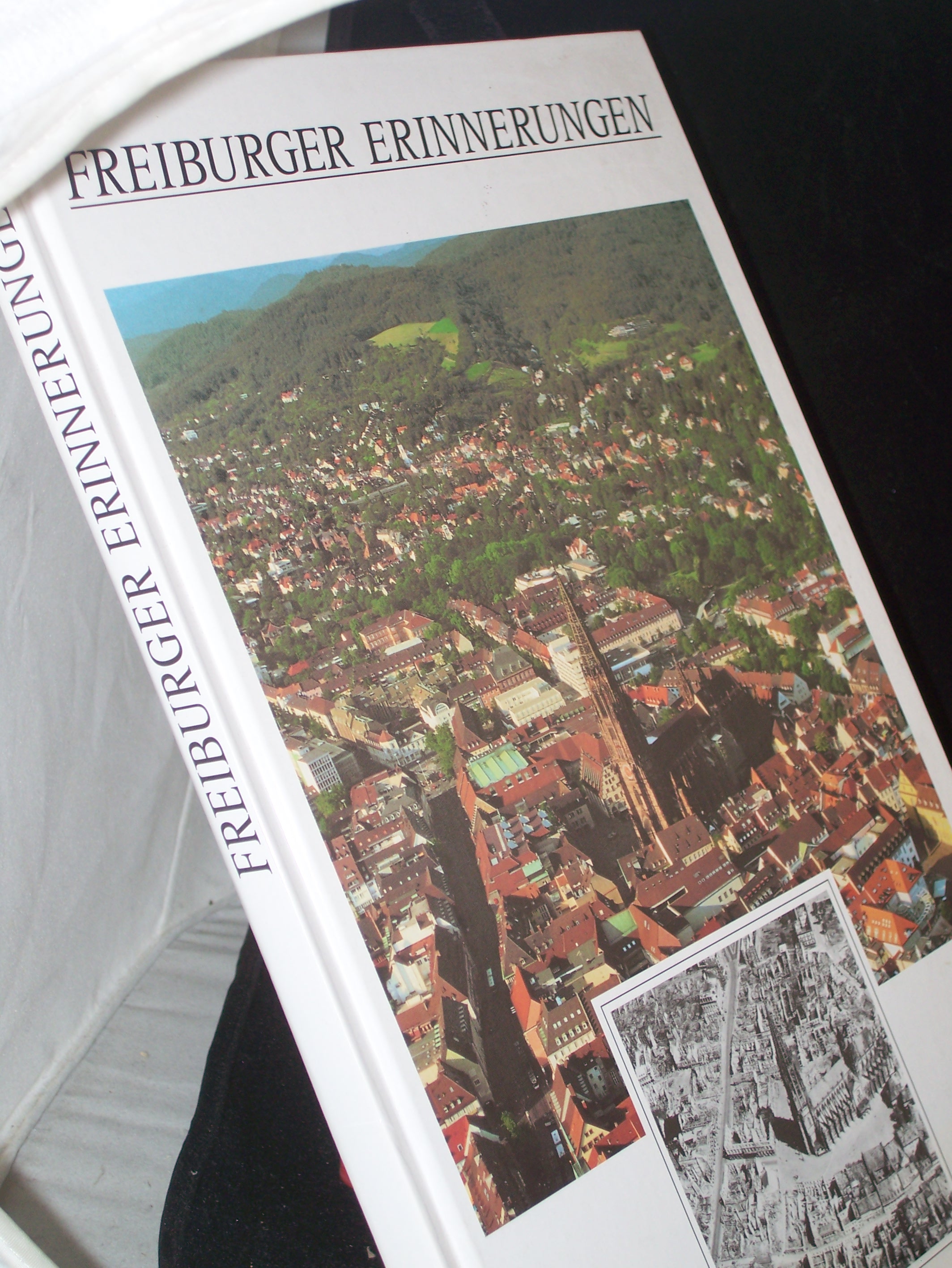 Artikelbild 1 des Artikels “Freiburger Erinnerungen / Konzeption Ingrid Mathis. Gestaltung Ingrid Mathis ; Corinna Mathis. Texte Peter Fäßler. Vorw. Horst Linde “