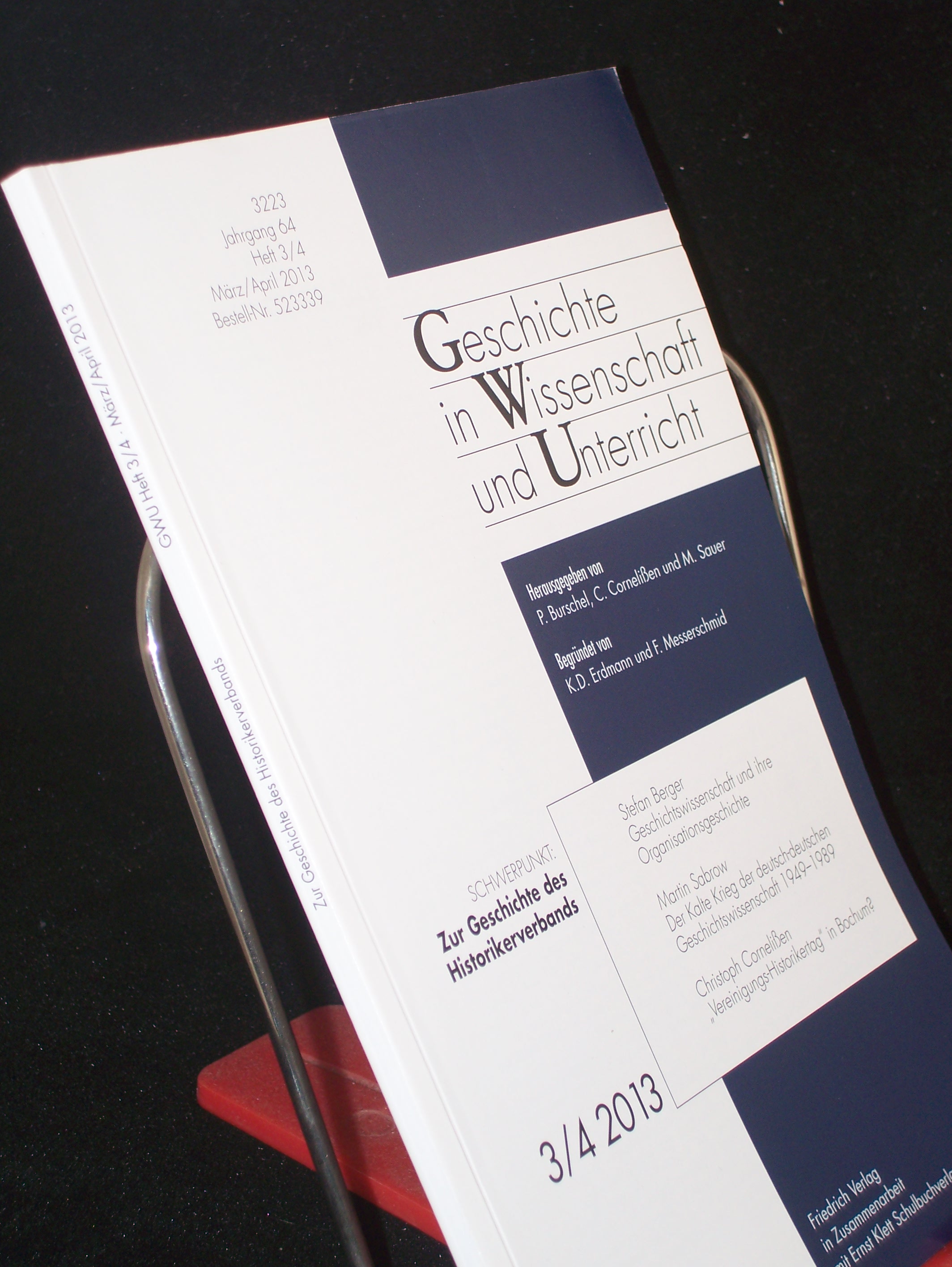 Artikelbild 1 des Artikels “Nr. 3/4 2013, Zur Geschichte des Historikerverbands, Geschichte in
Wiss. u. Unterr. “