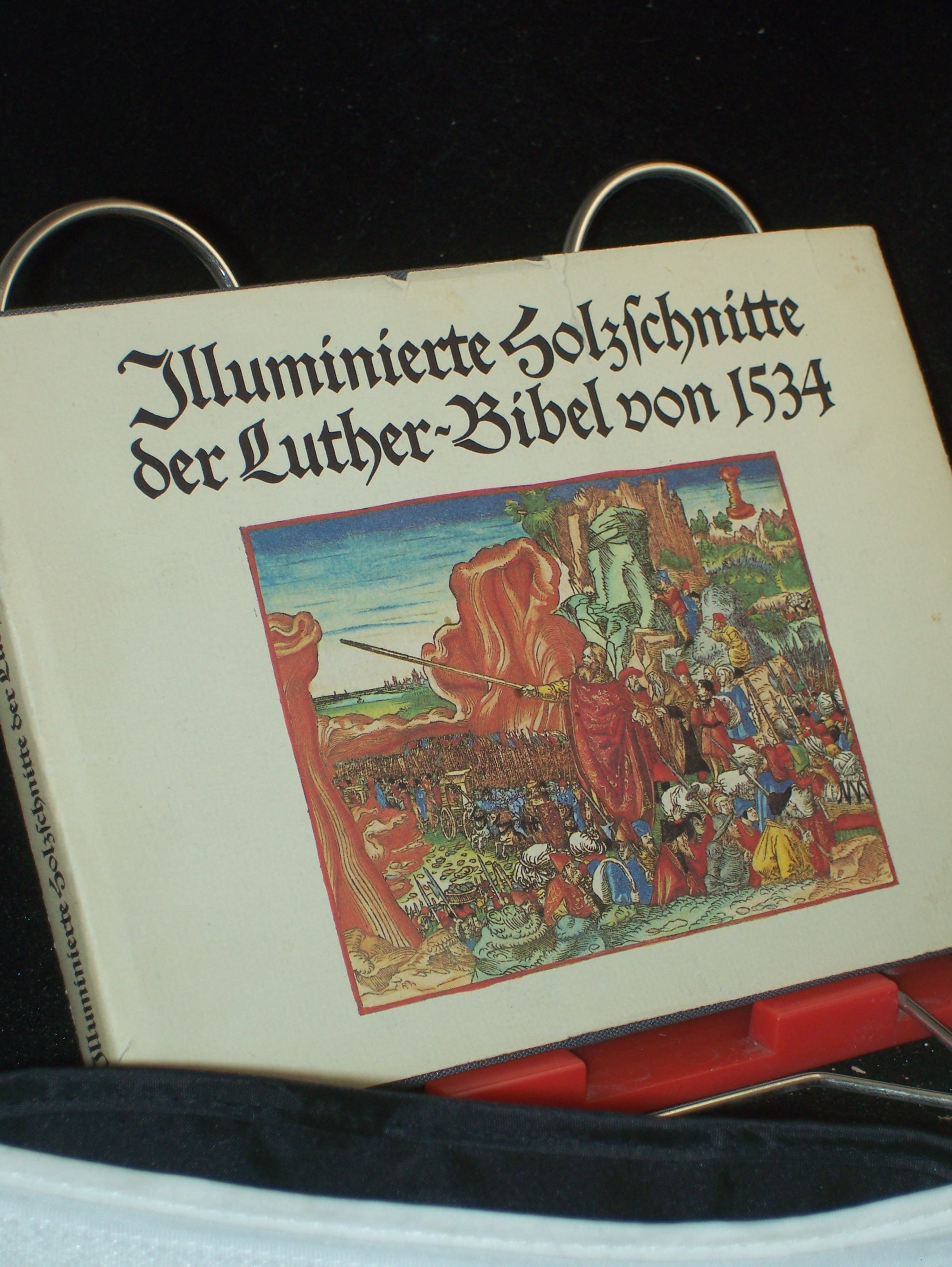 Artikelbild 1 des Artikels “Illuminierte Holzschnitte der Luther-Bibel von 1534 fünfzehnhundertvierunddreissig : e. Bildausw. / hrsg. u. mit e. Nachw. vers. von Konrad Kratzsch. Fotos von Klaus G. Beyer “